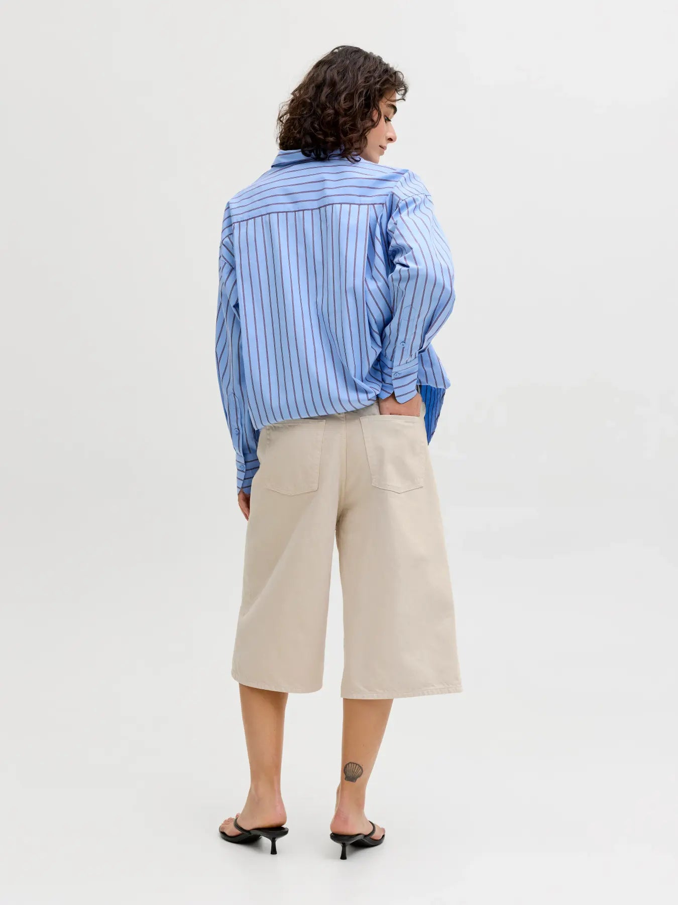 JXKYOTO BAGGY  SHORTS DENIM - ECRU