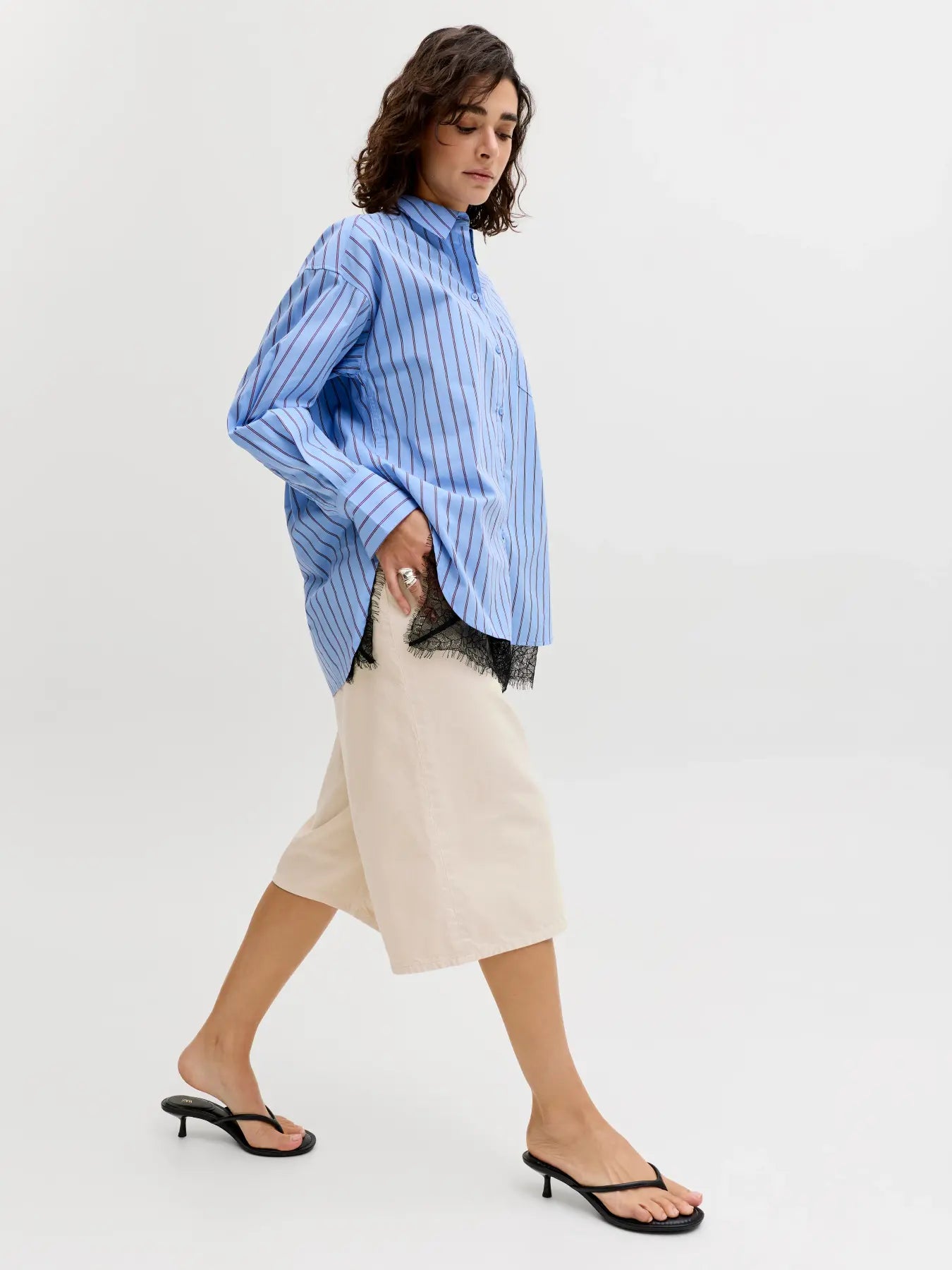 JXKYOTO BAGGY  SHORTS DENIM - ECRU