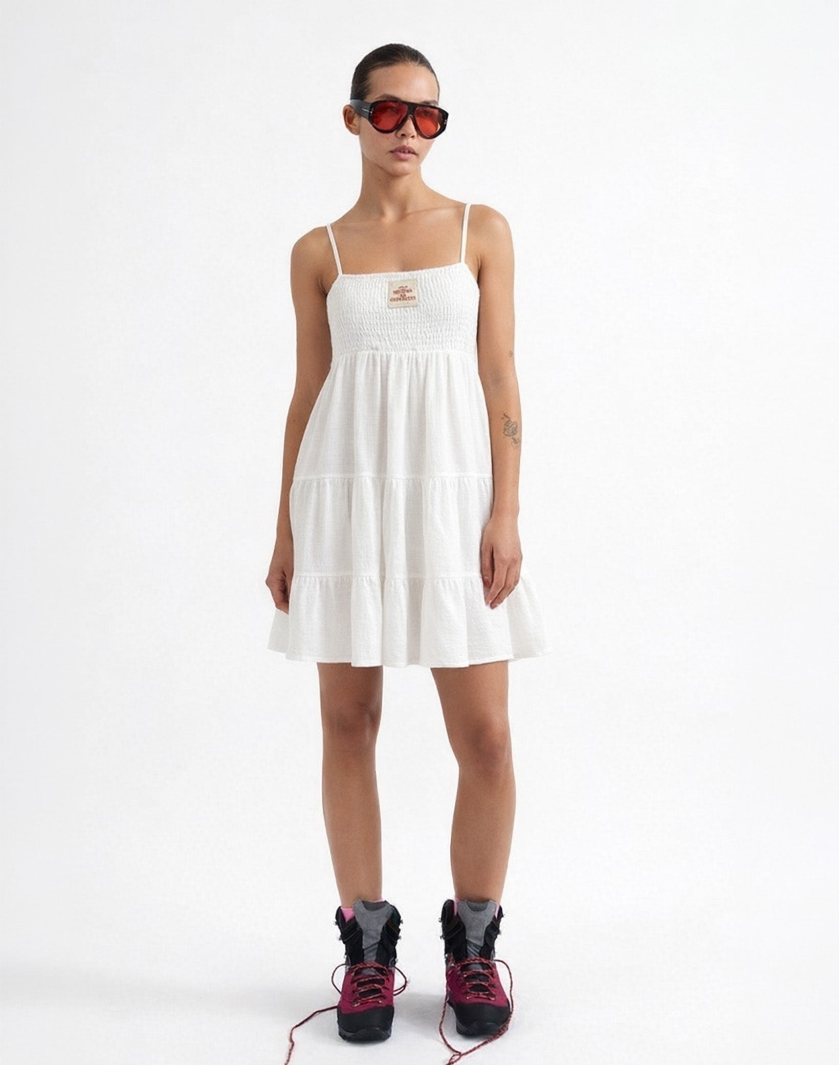 Kezia short dress - White