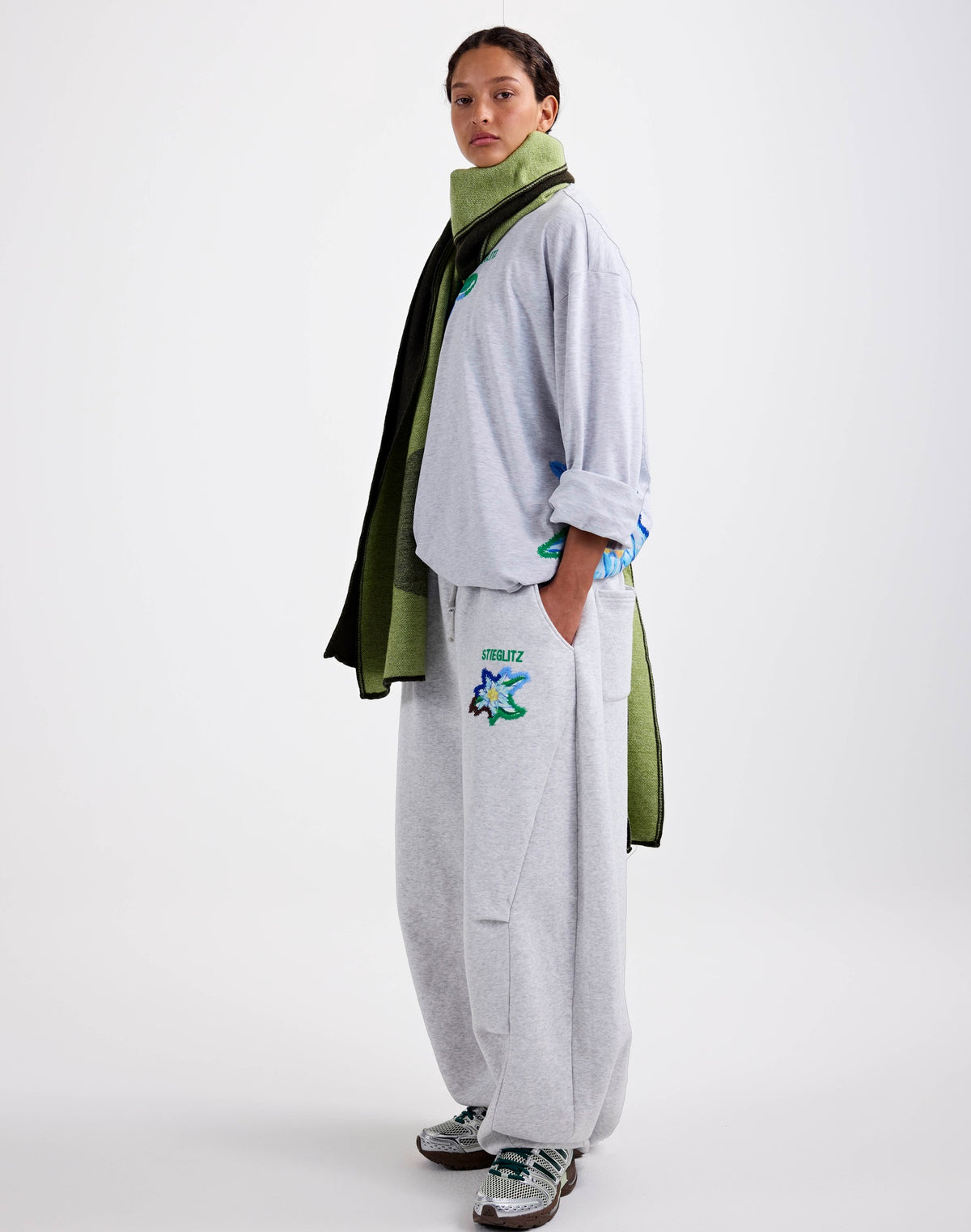 ELIZA BALLOON SWEATPANTS - GREY