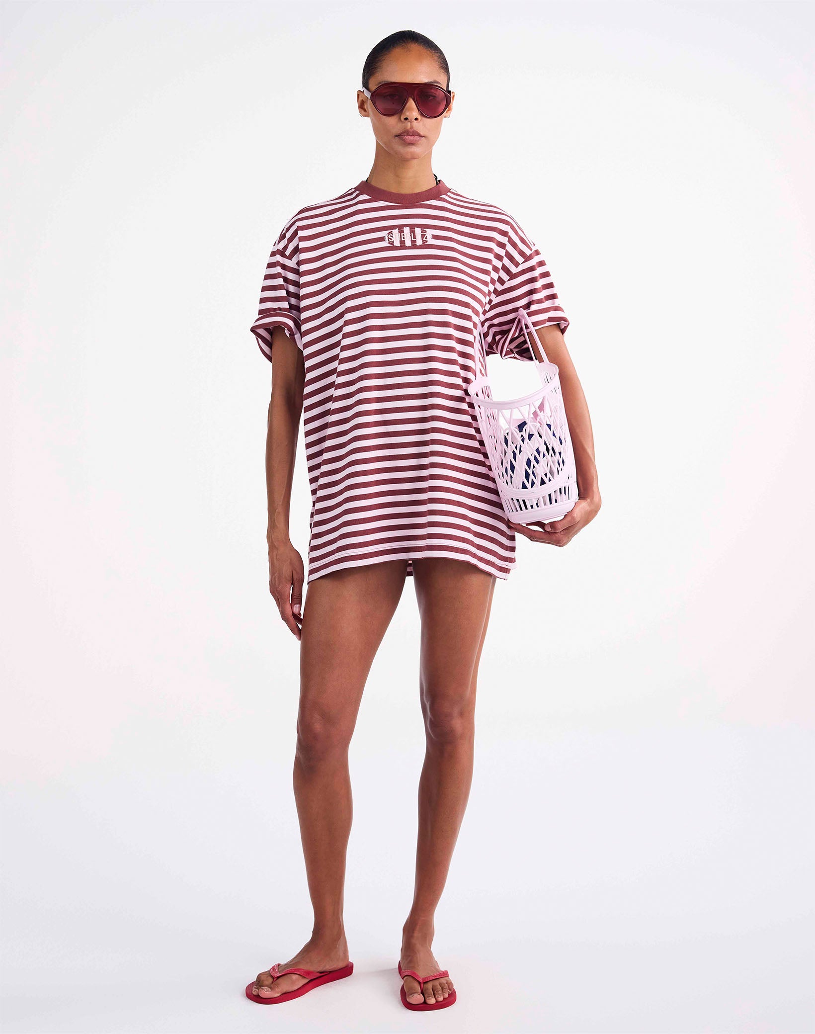 Pipa oversized t-shirt - pink