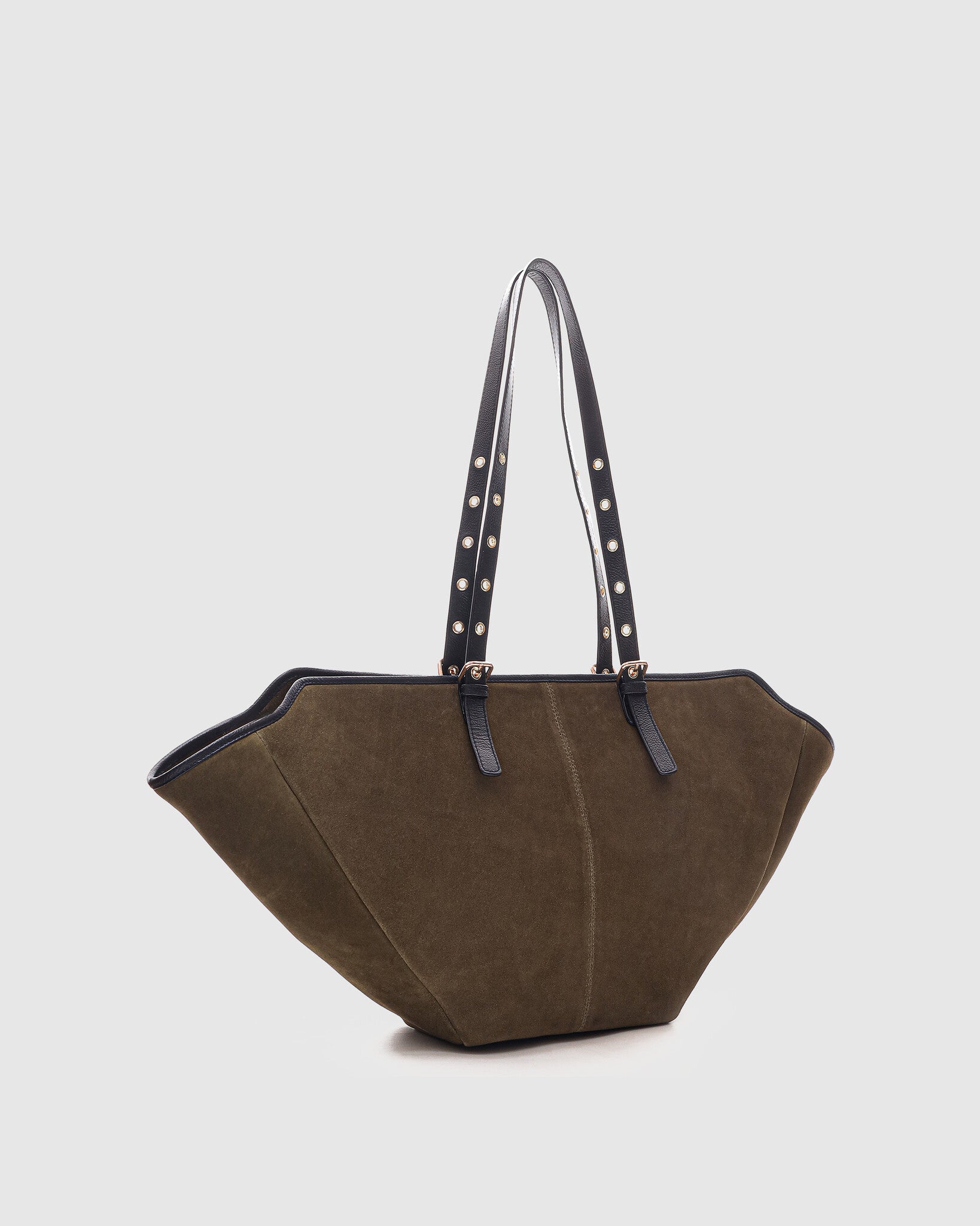 Nora suede bag - Dark olive