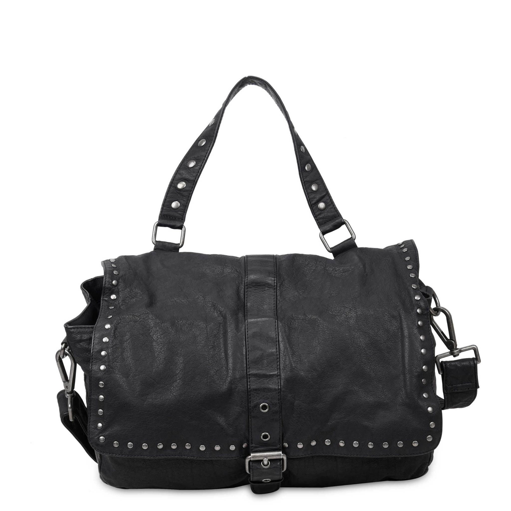 Maxi Honey Rivet WashedBlack w. Antique Silver