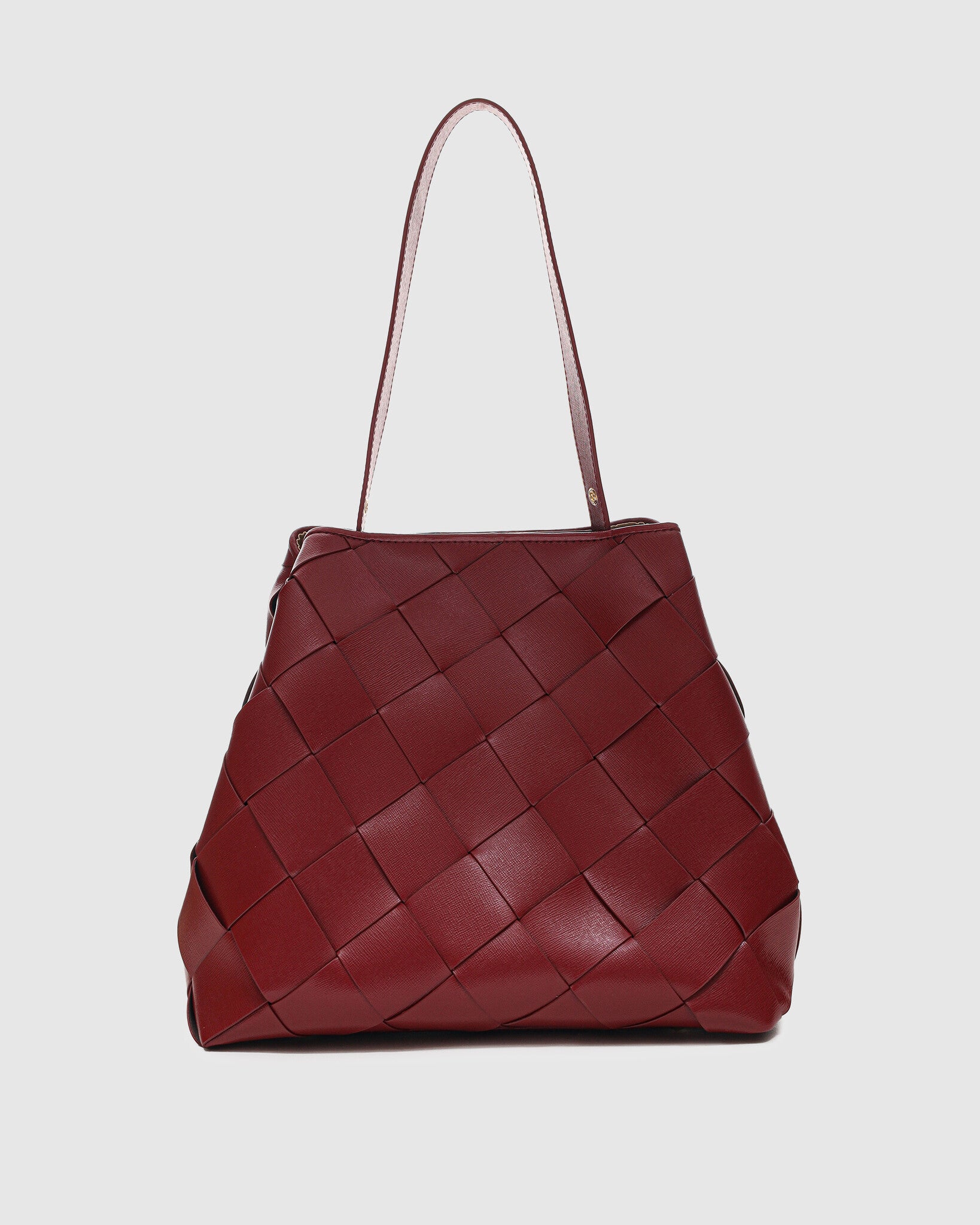 Chiara braided Florence bag - Maroon