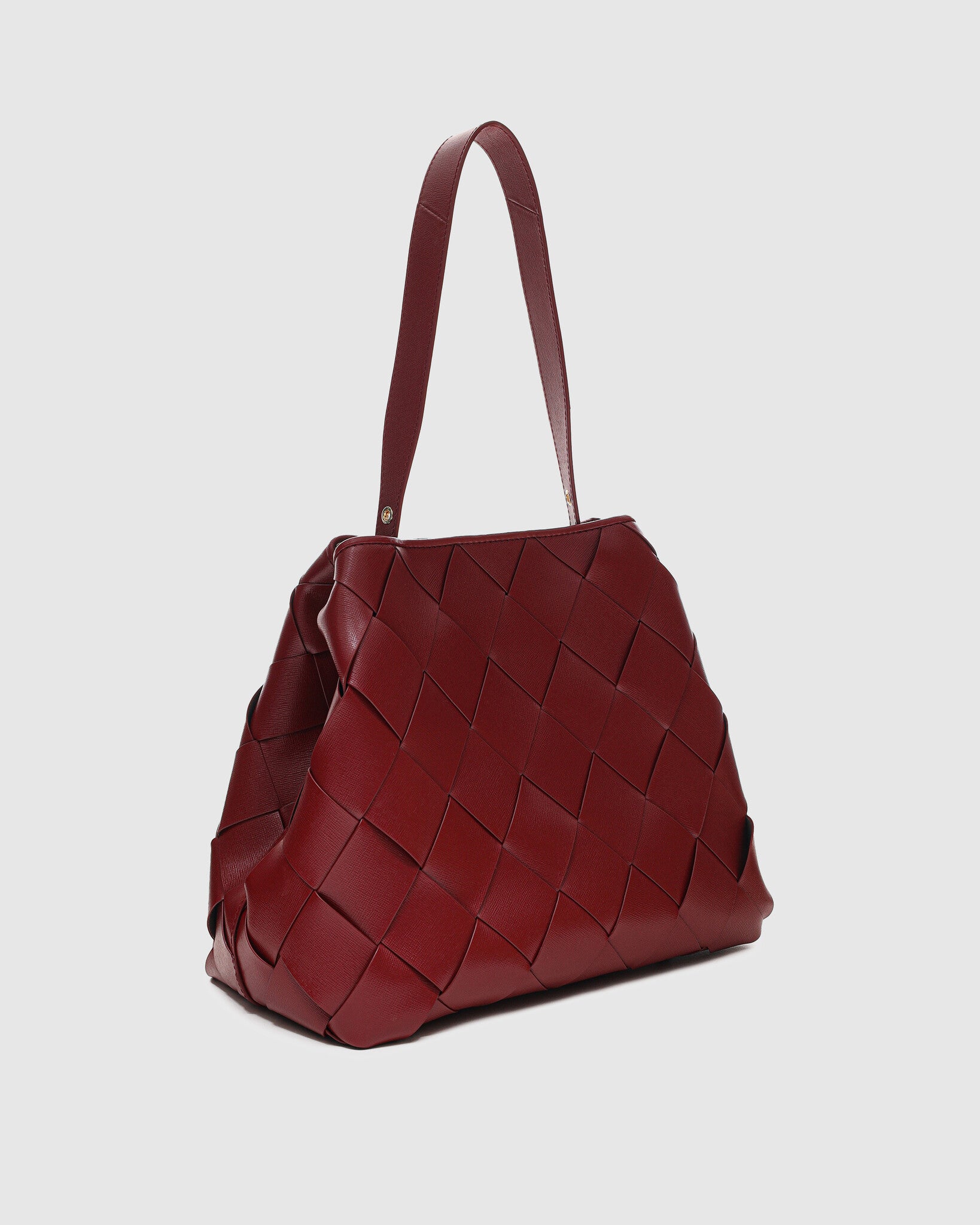 Chiara braided Florence bag - Maroon