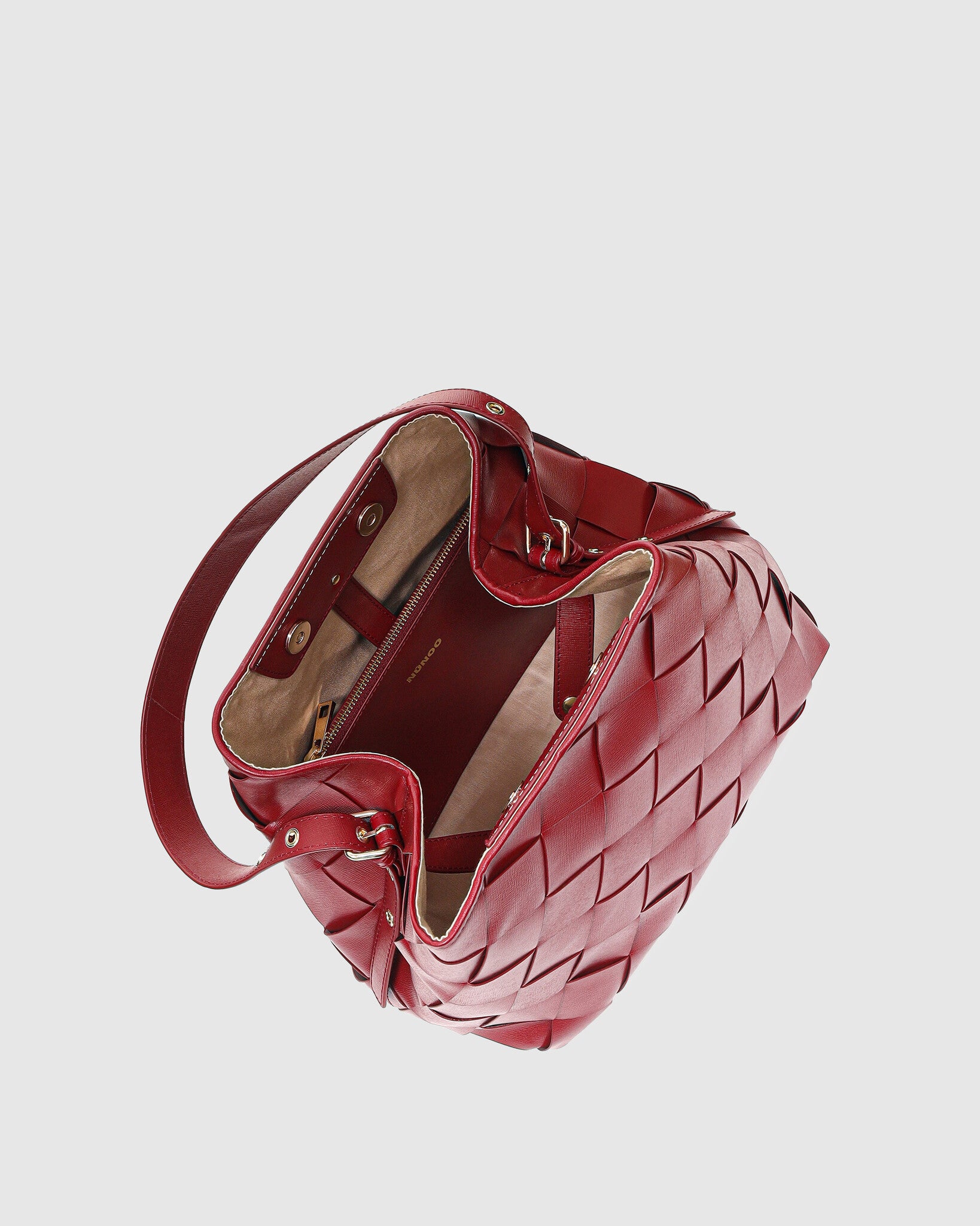 Chiara braided Florence bag - Maroon