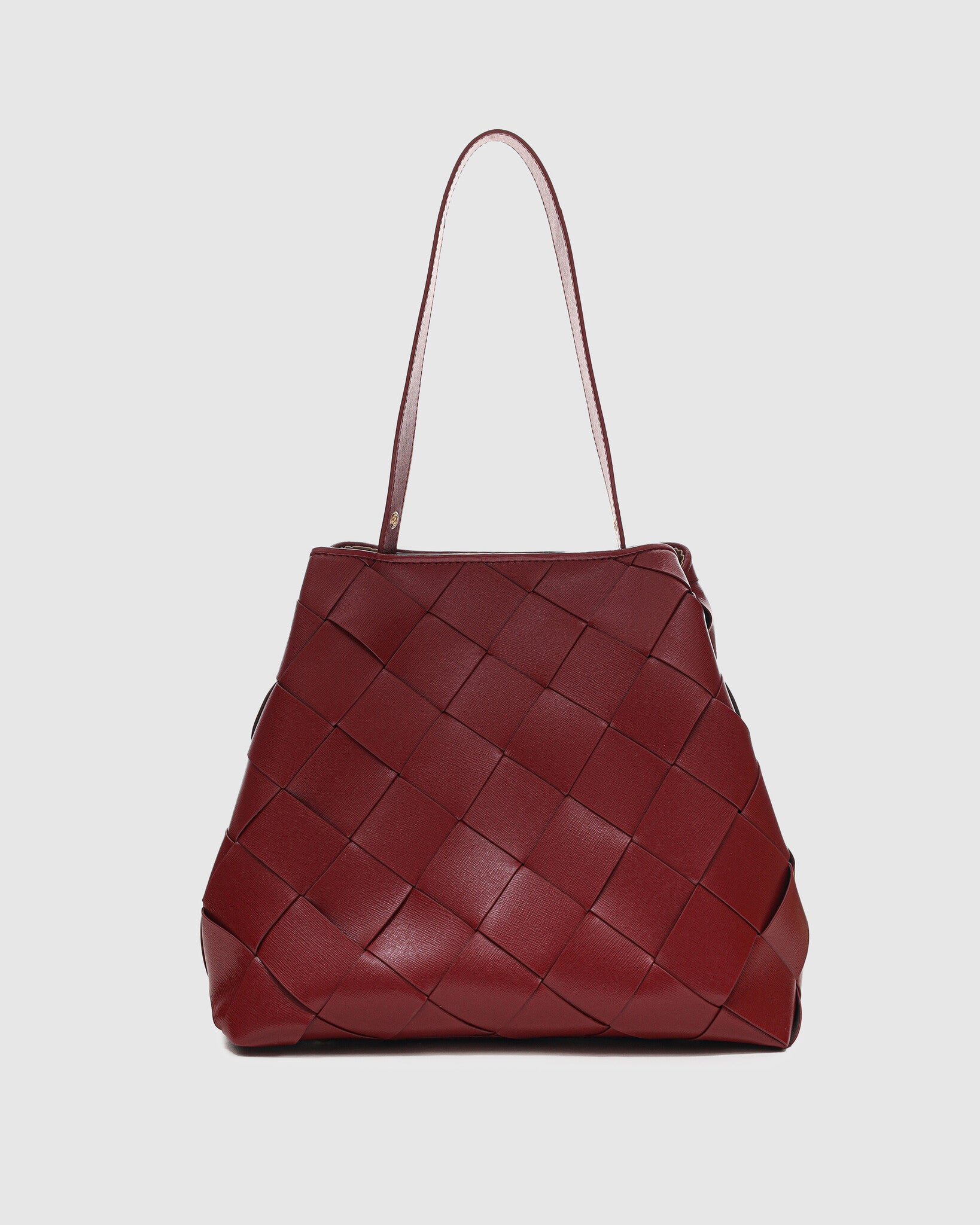 Chiara braided Florence bag - Maroon