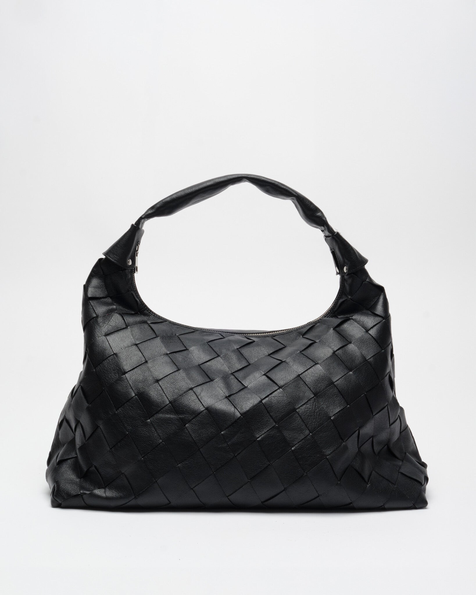Maxi dandy braided bag - Mountain black