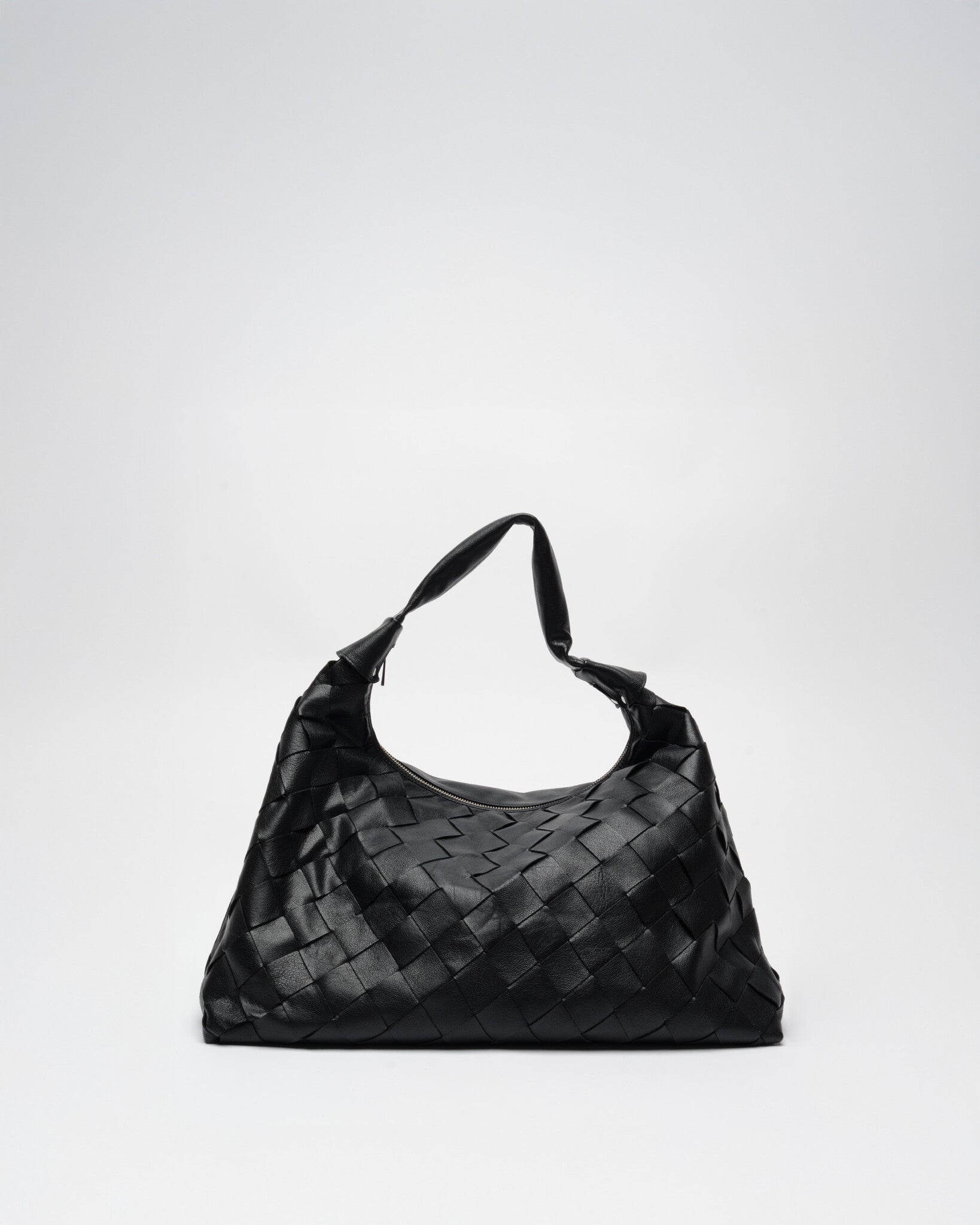 Maxi dandy braided bag - Mountain black