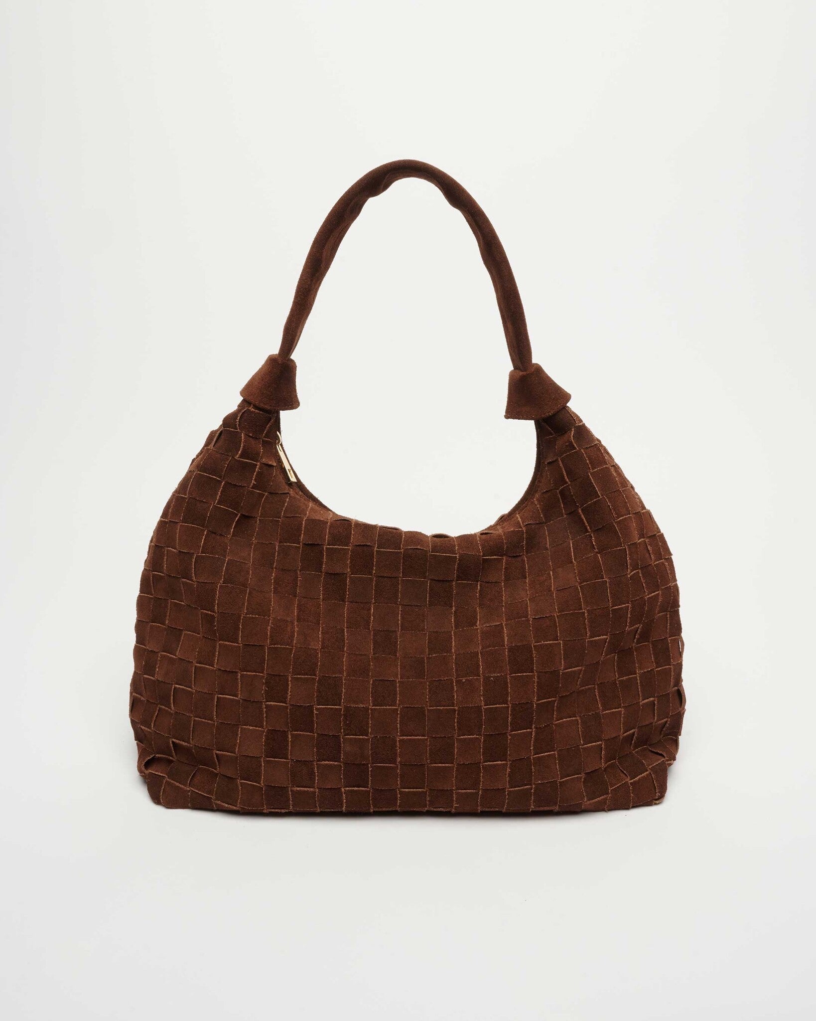 Big Dandy Braided Suede - Dark Brown w. Gold