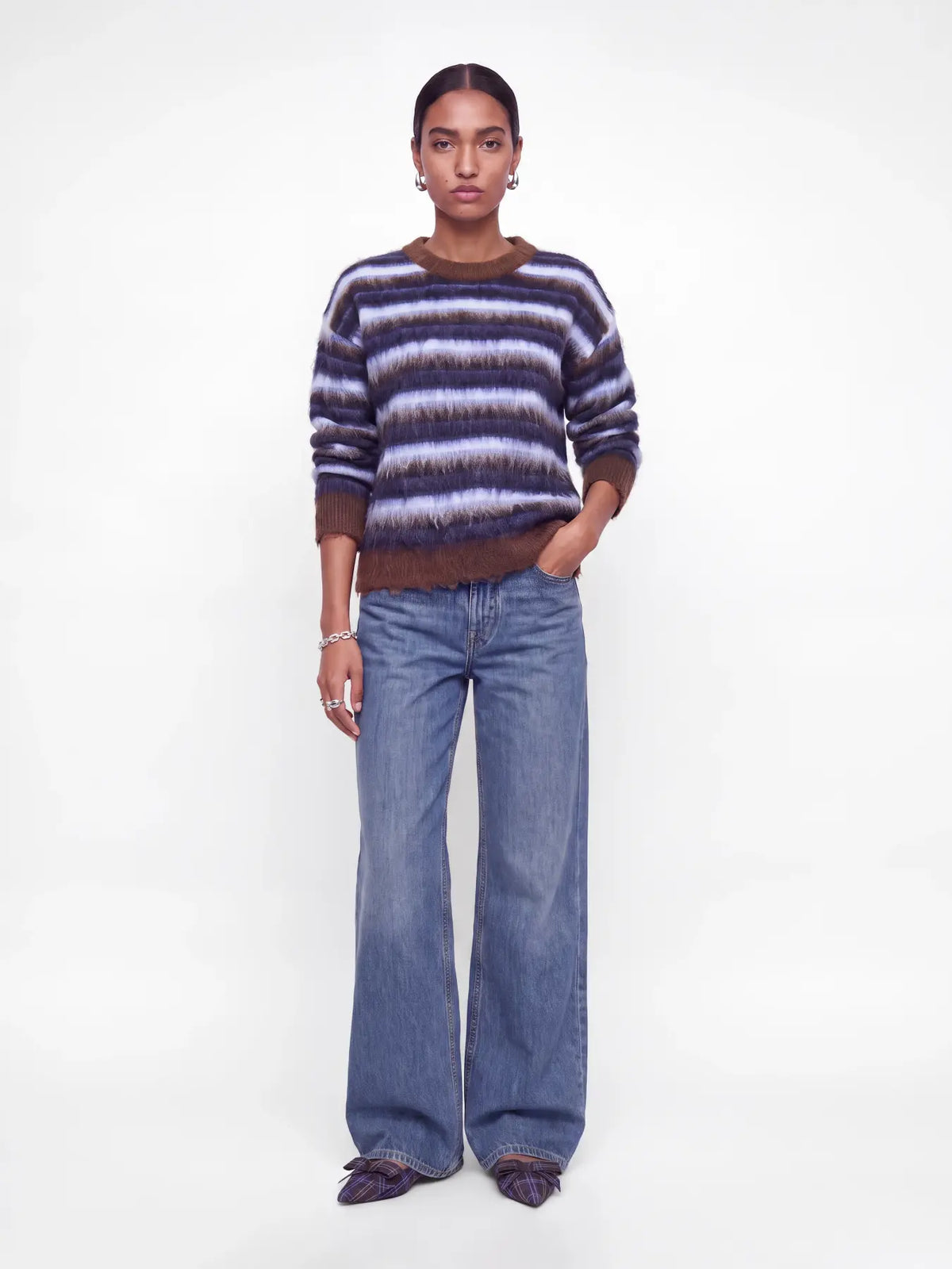 JXCALISTA CREW NECK KNIT - CARAFE