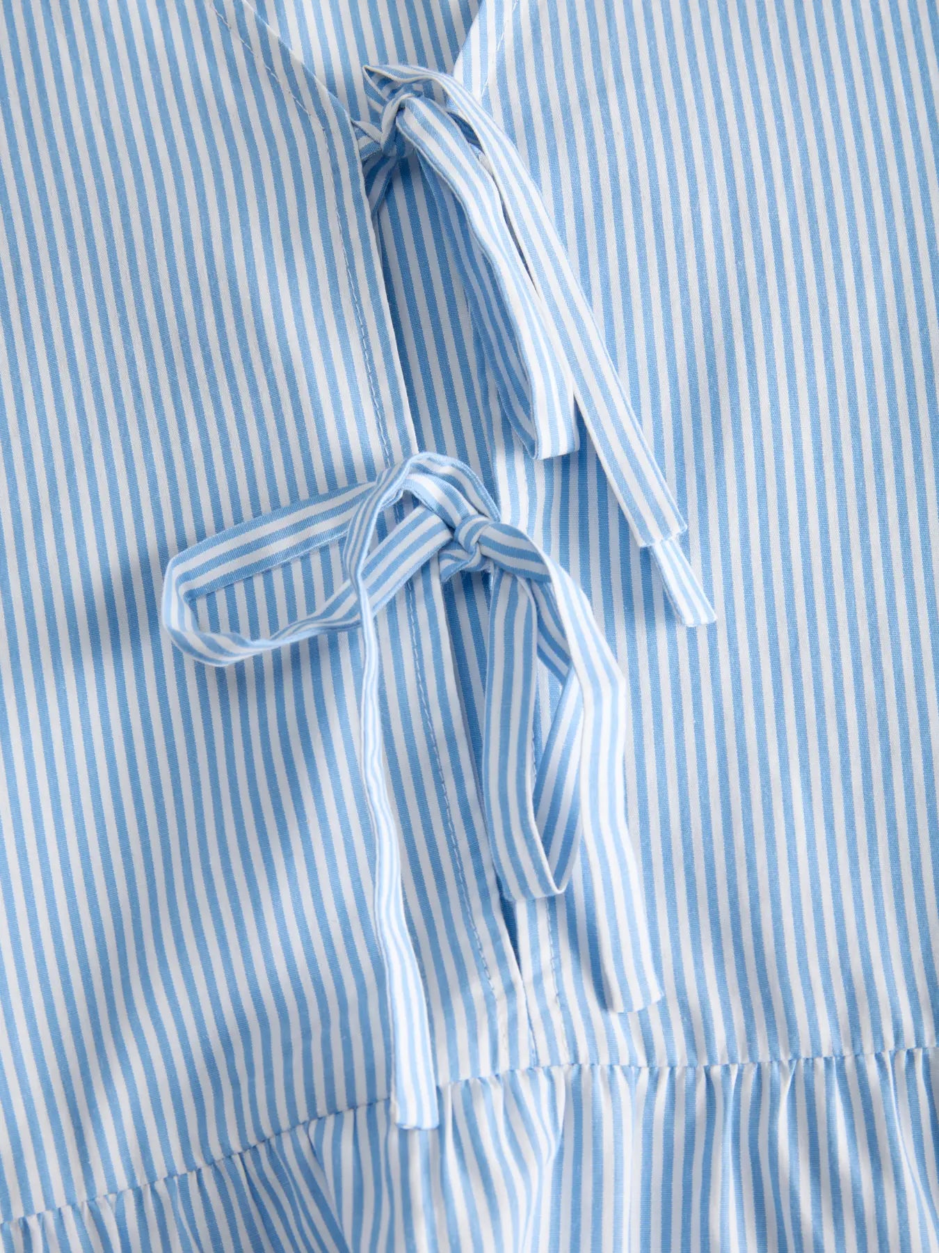 JXCARO POPLIN BLOUSE - BLISSFULL BLUE/ WHITE