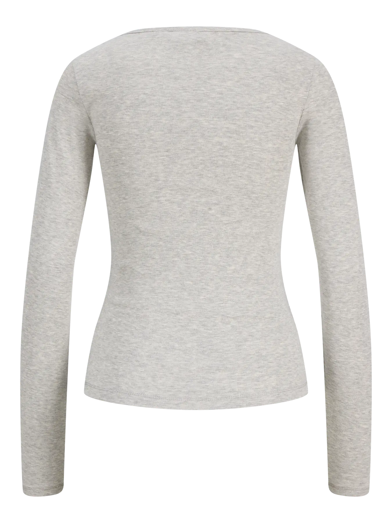 JXSTAR NECK TOP - LIGHT GREY MELANGE