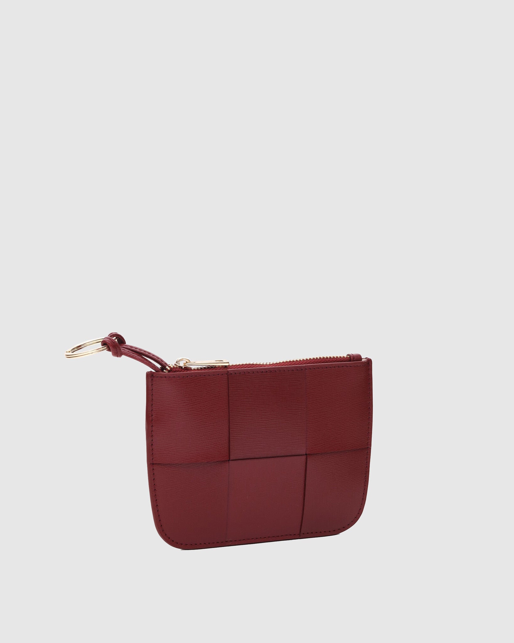 Jessie braided florende  wallet - Maroon