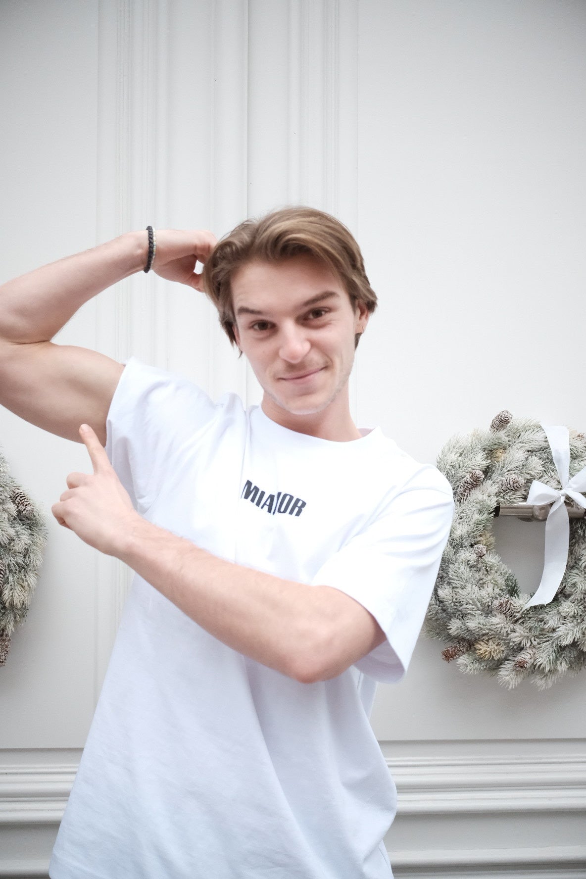 Miamor unisex T-shirt wit - zwart logo op de voorkant