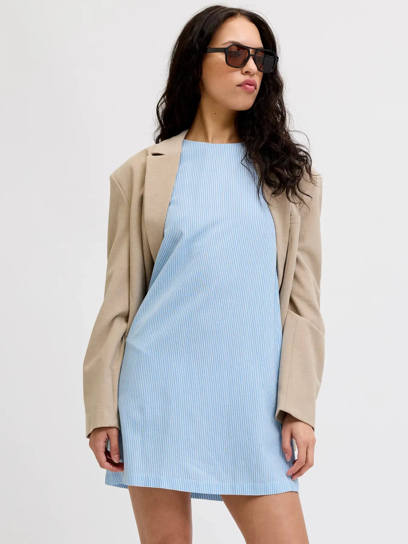 JXANNIKA SHORTS DRESS - BLUE STRIPES
