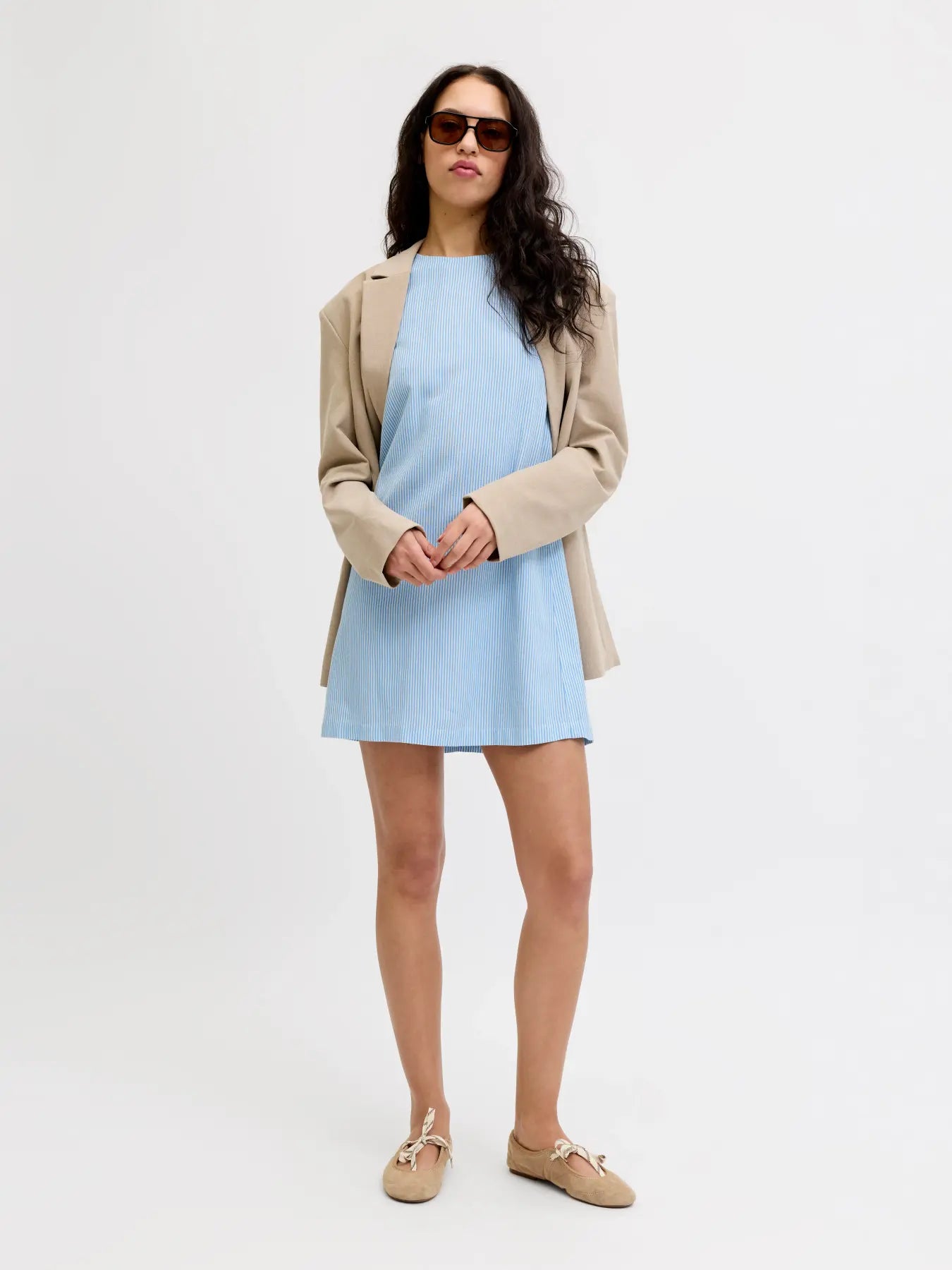 JXANNIKA SHORTS DRESS - BLUE STRIPES