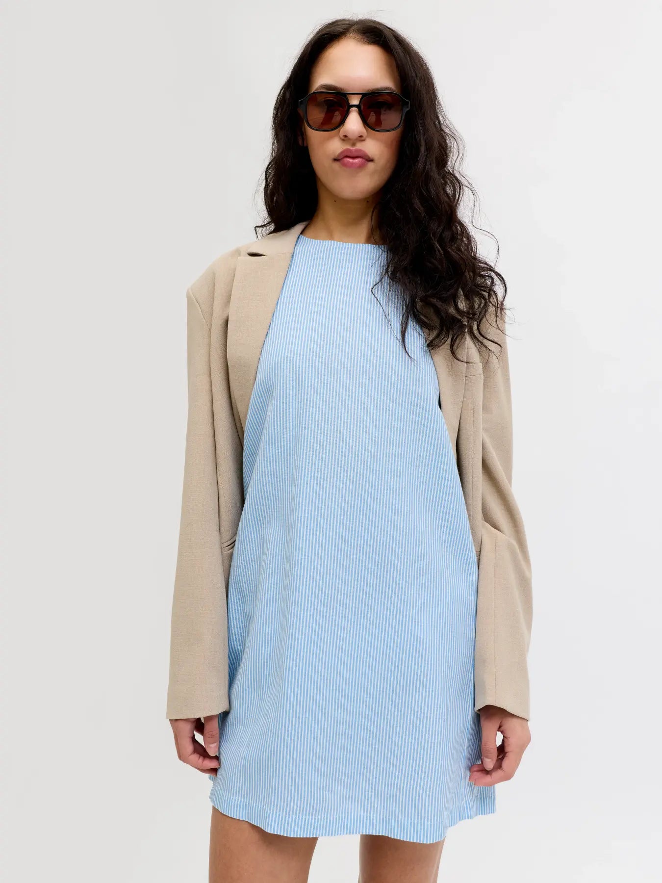 JXANNIKA SHORTS DRESS - BLUE STRIPES