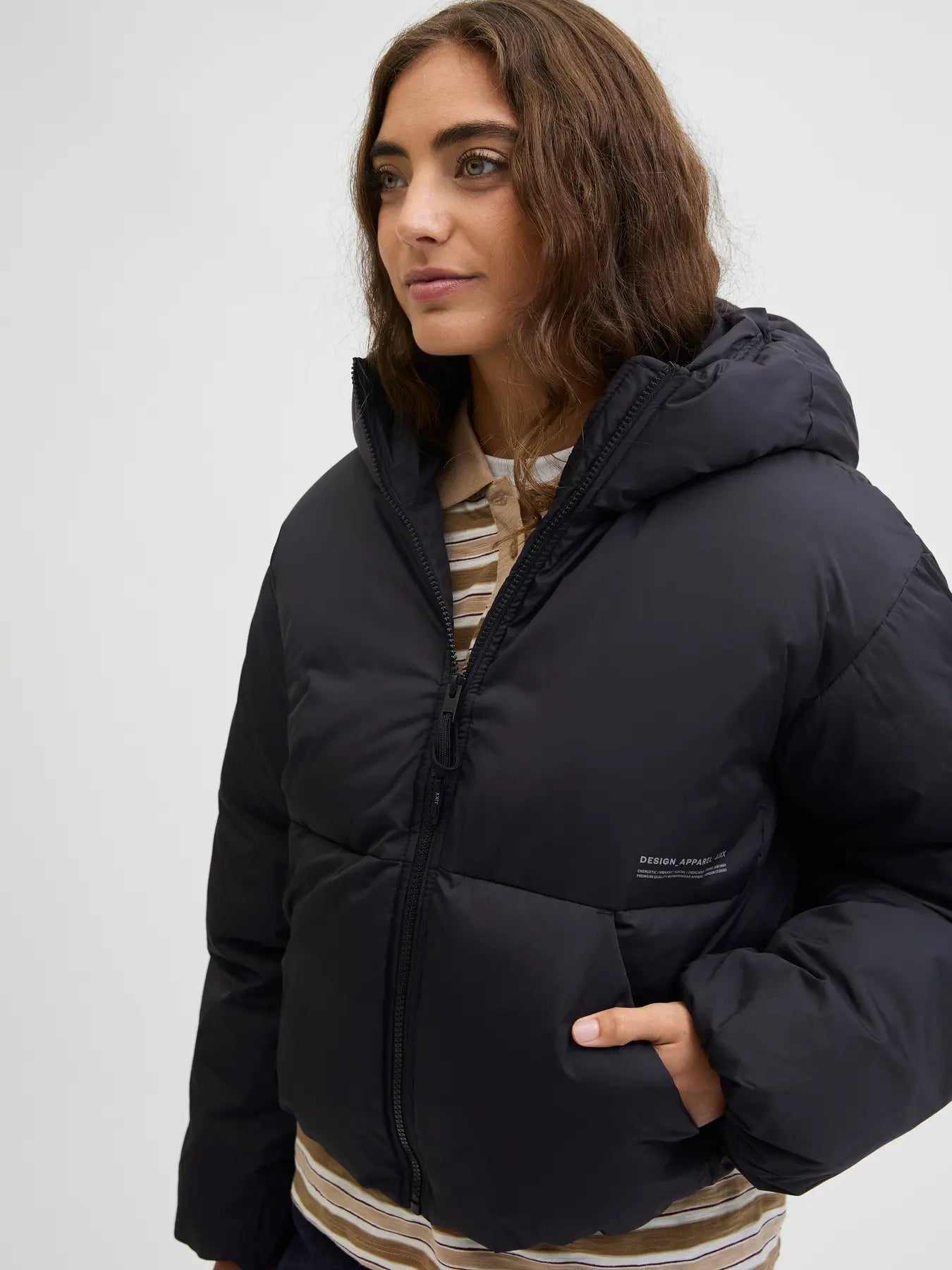 JXLOLLY PUFFER JACKET - BLACK