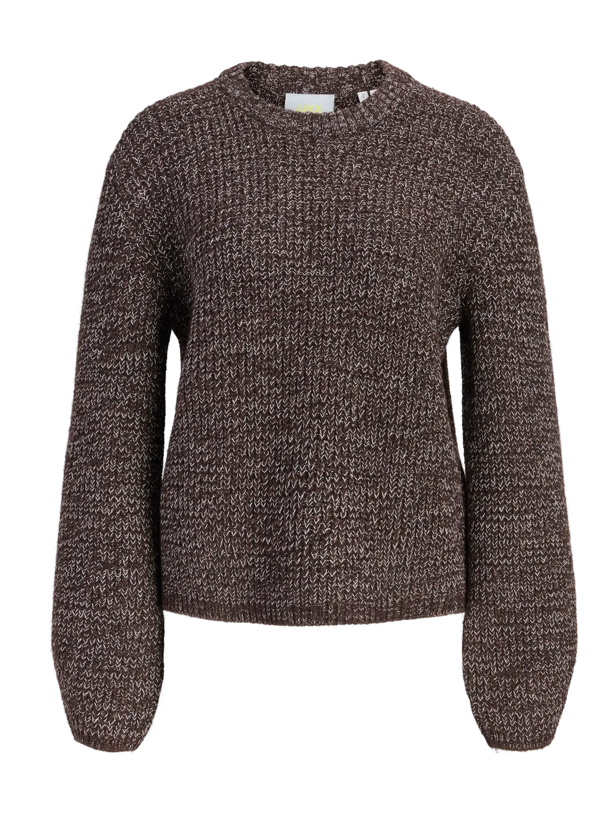 JXGLORIA GLOBAL CREW NECK KNIT - DEMITASSE