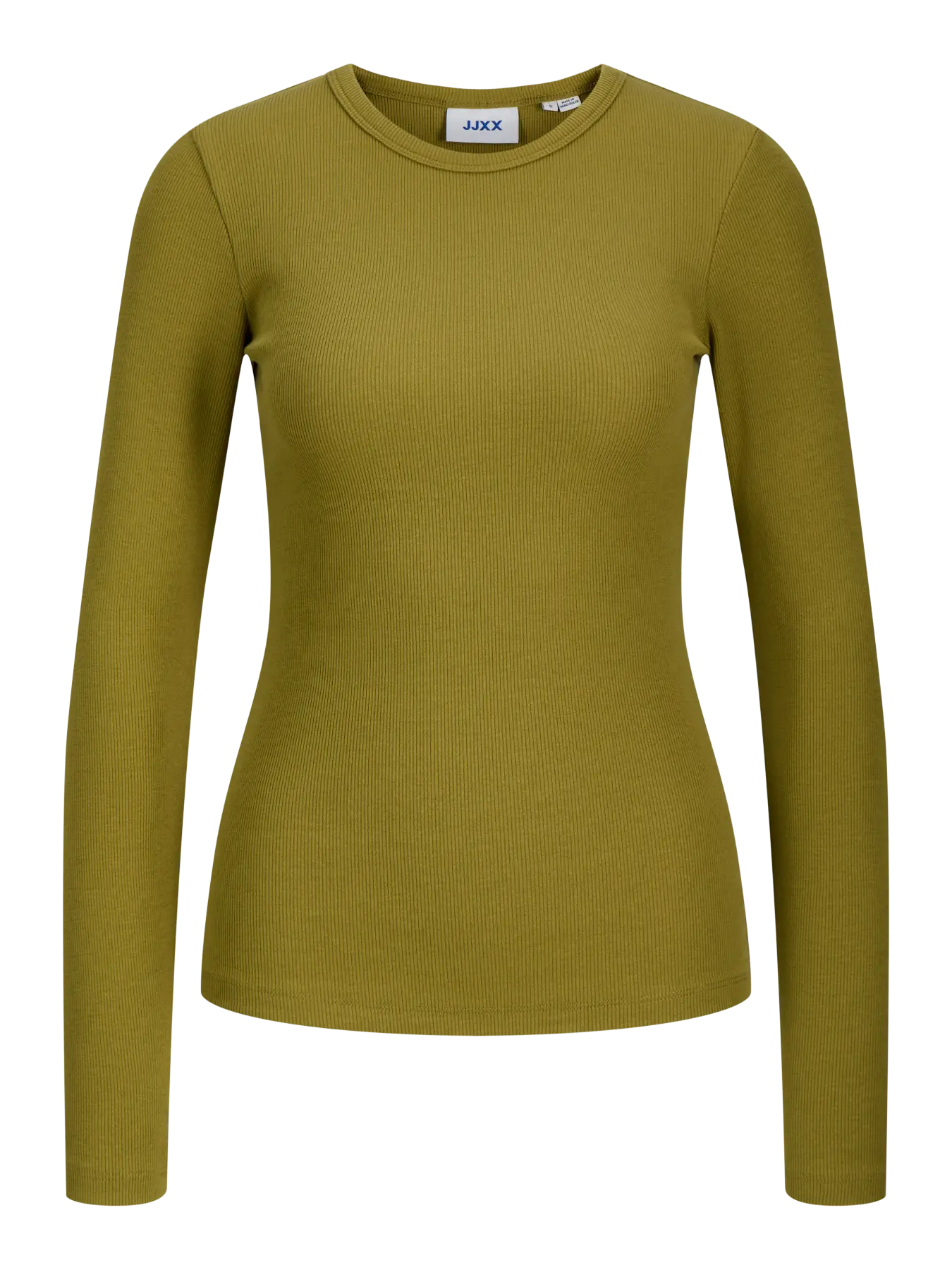 JXFREYA LS RIB TEE - GREEN MOSS