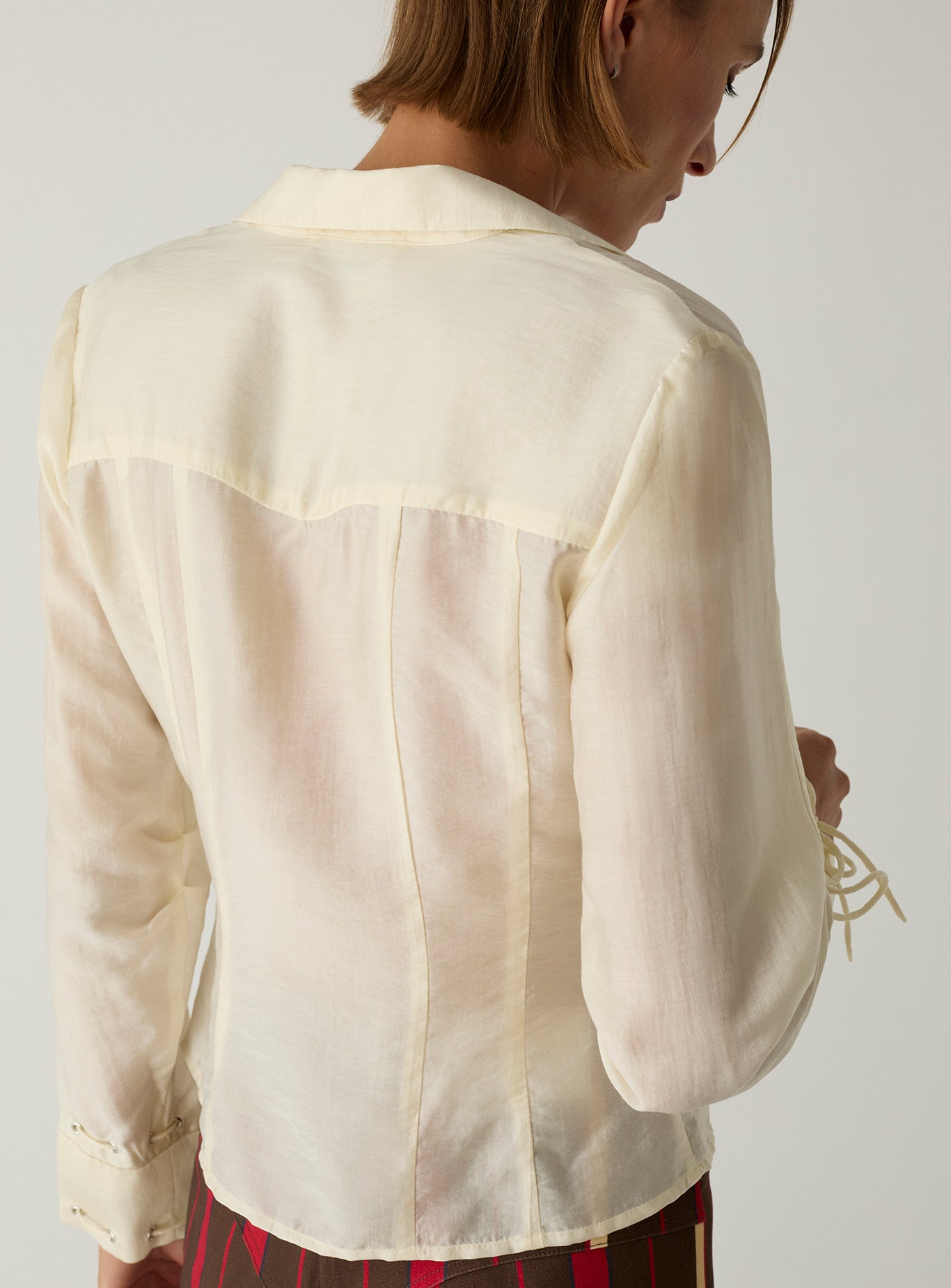 Arwen rushed blouse - Ecru