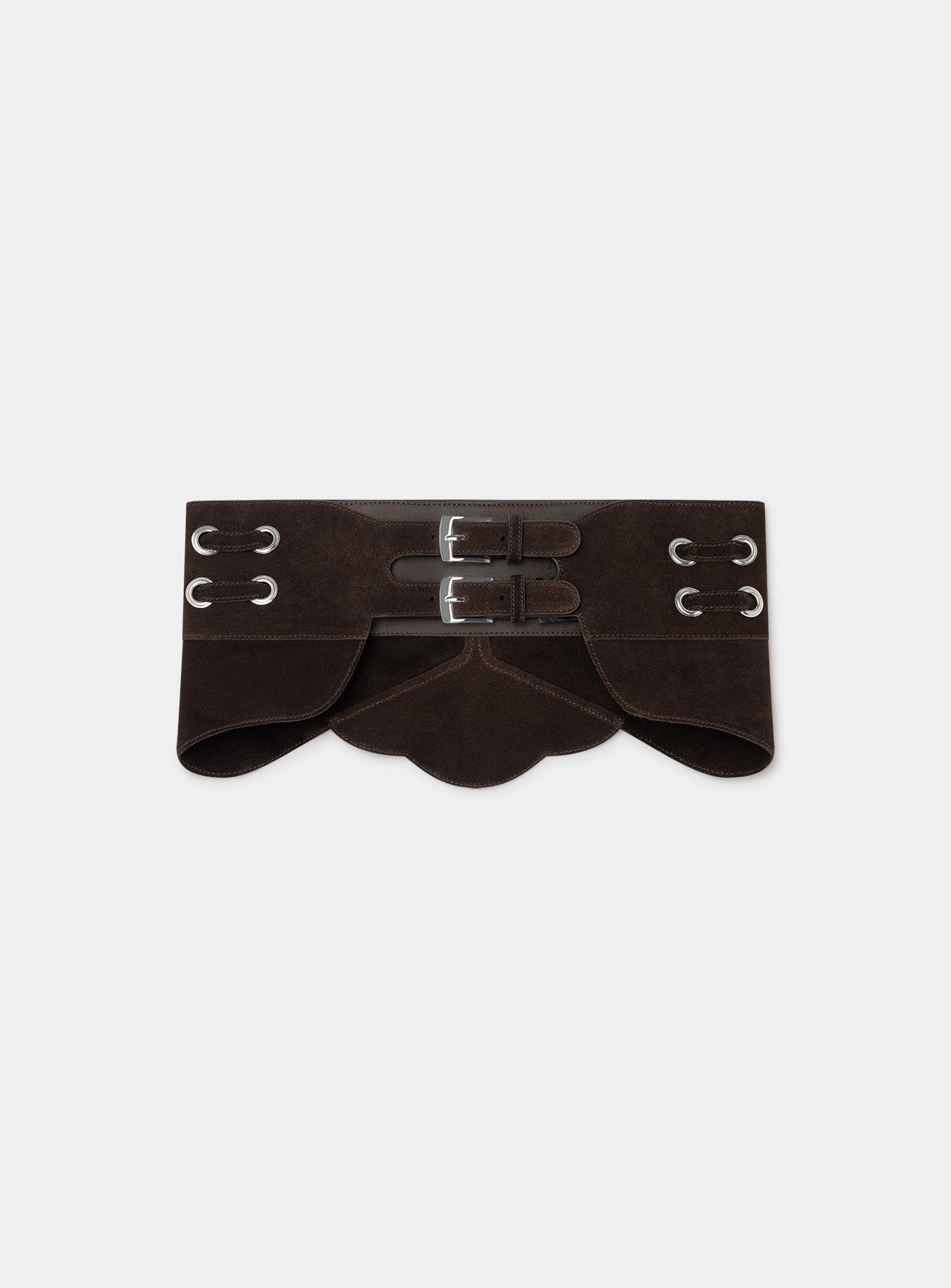 Avery suede belt - Chocolat