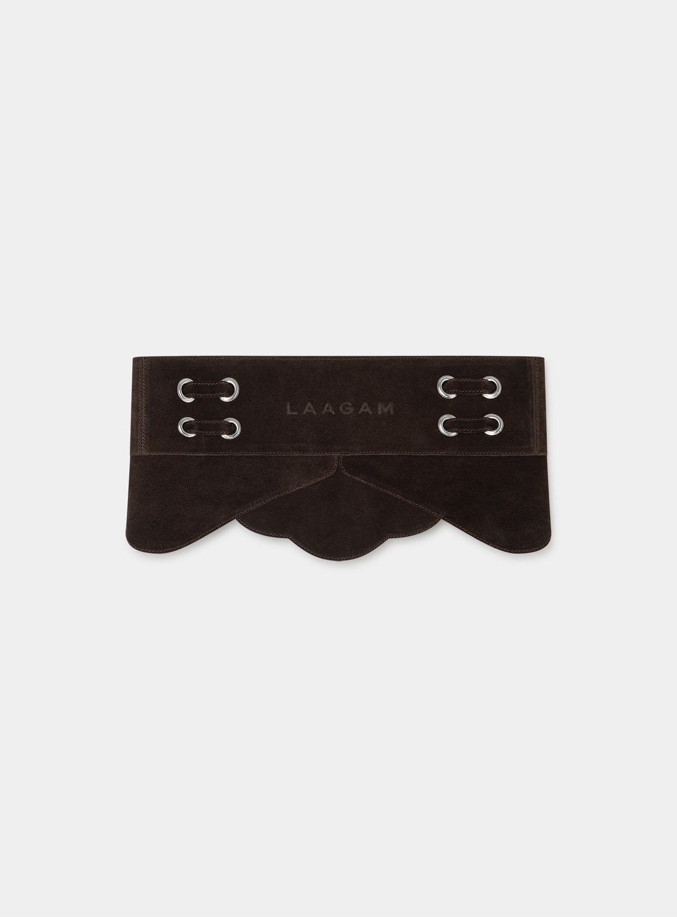 Avery suede belt - Chocolat