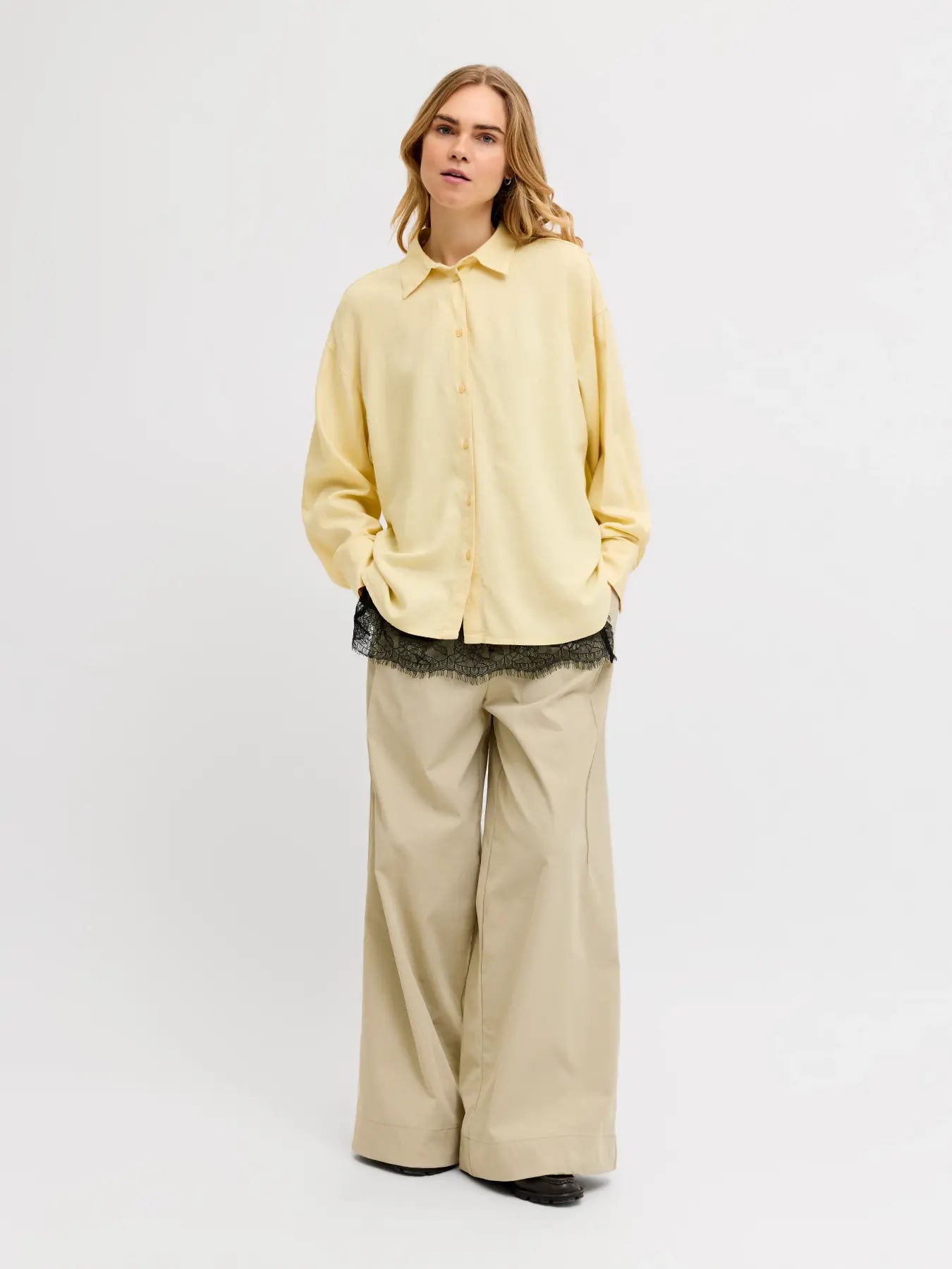 JXALMIRA LINEN SHIRT - SUNLIGHT