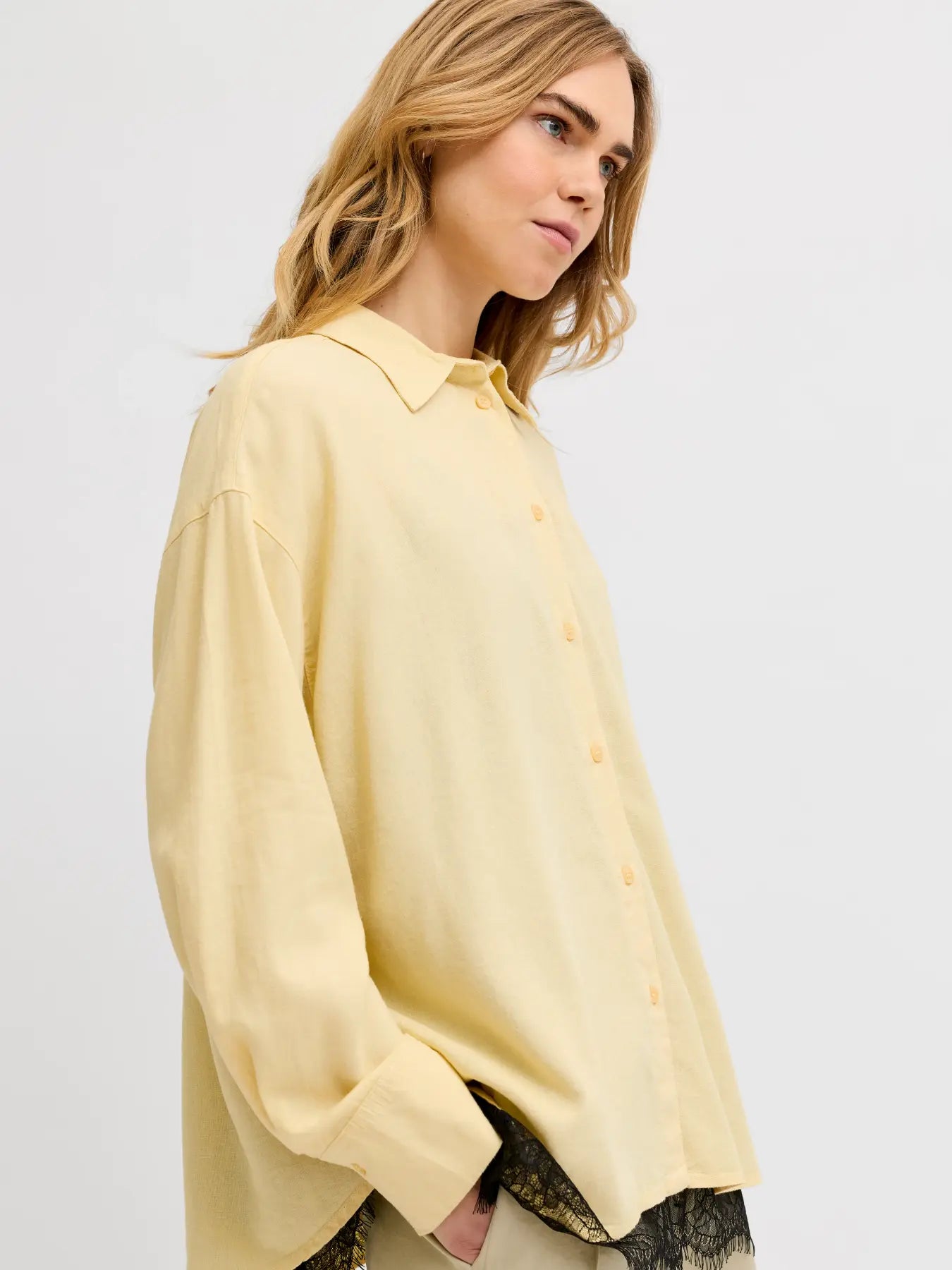 JXALMIRA LINEN SHIRT - SUNLIGHT