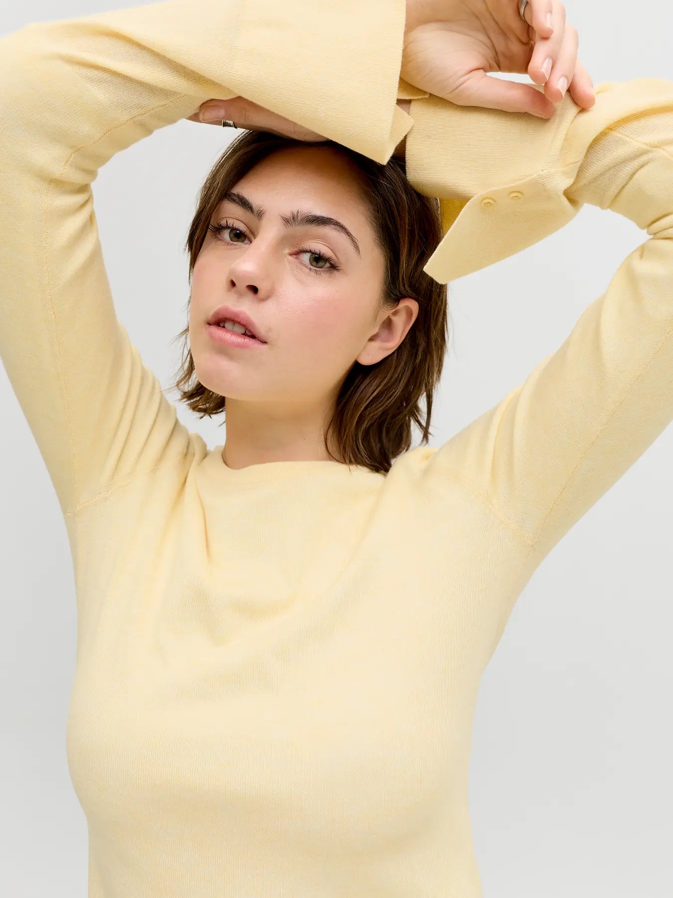 JXALBERTE CREW NECK KNIT - SUNLIGHT