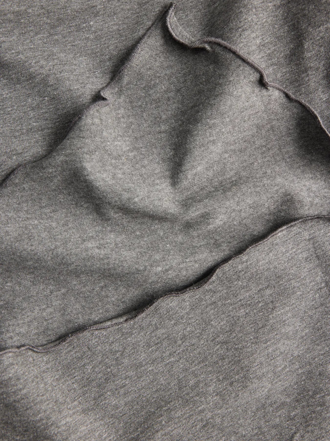JXTHEA ASYM TOP - DARK GREY MELANGE