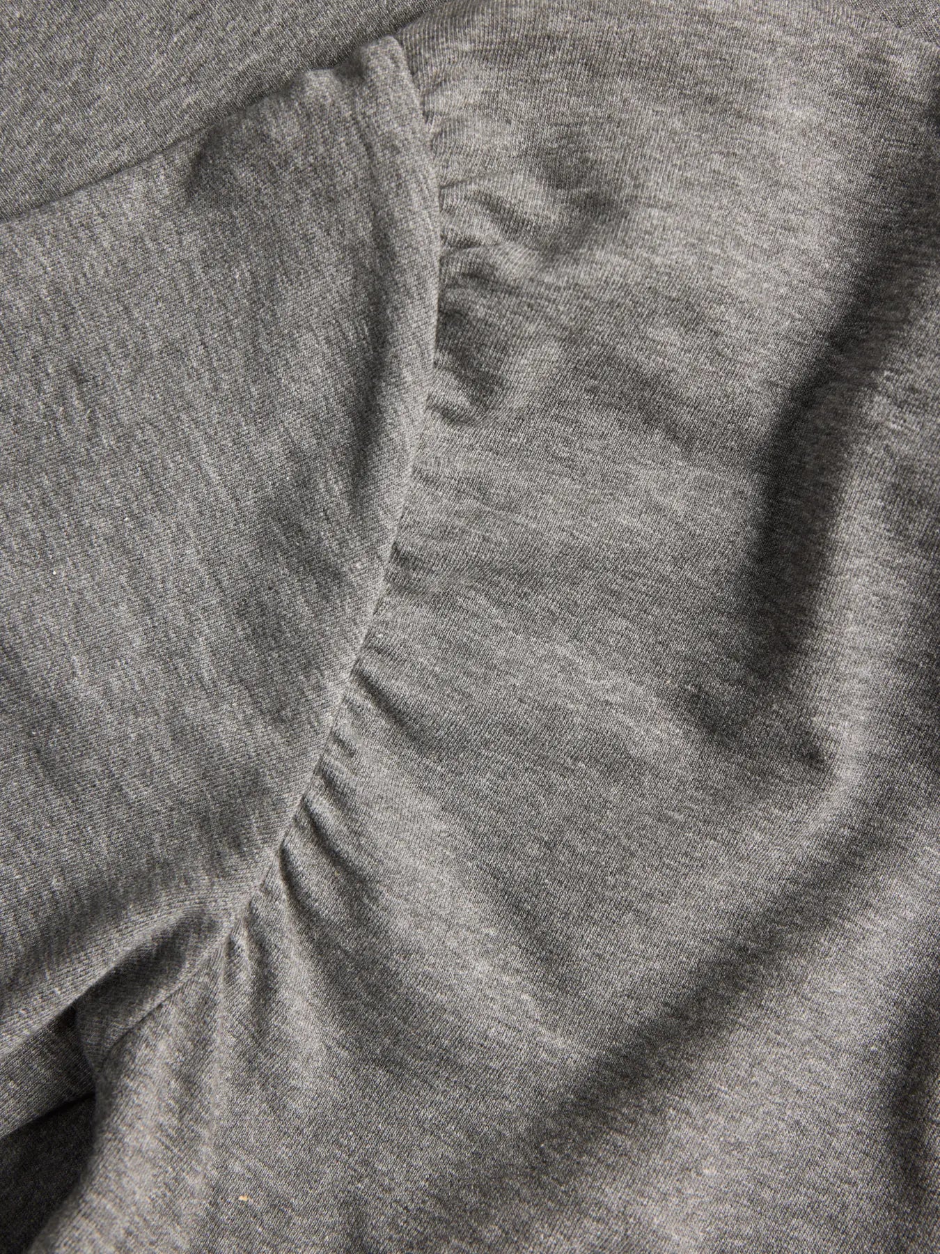 JXTHEA ASYM TOP - DARK GREY MELANGE