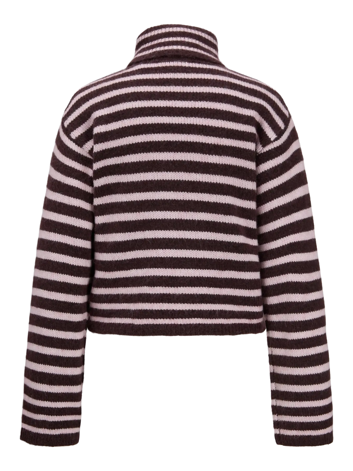 JXROSANNA ROLL NECK KNIT - PINK / BURGUNDY