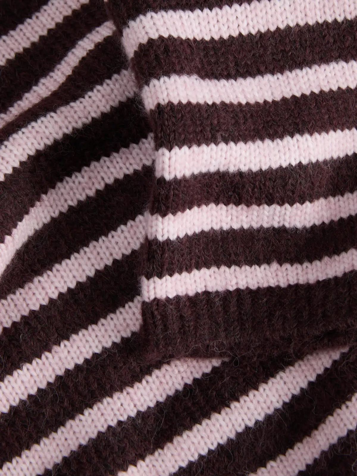 JXROSANNA ROLL NECK KNIT - PINK / BURGUNDY