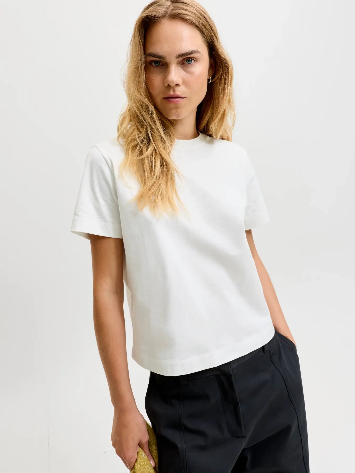 JXSOPHIA BOXY SS TEE - WHITE