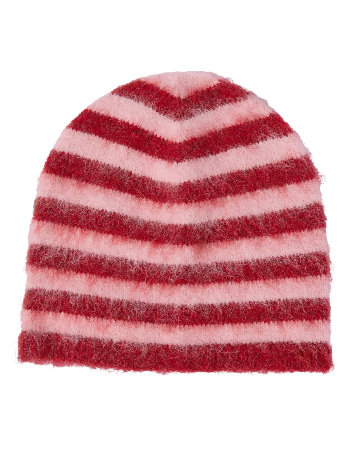 JXVILMA STRIPED BEANIE ACC - PINK NECTAR RED