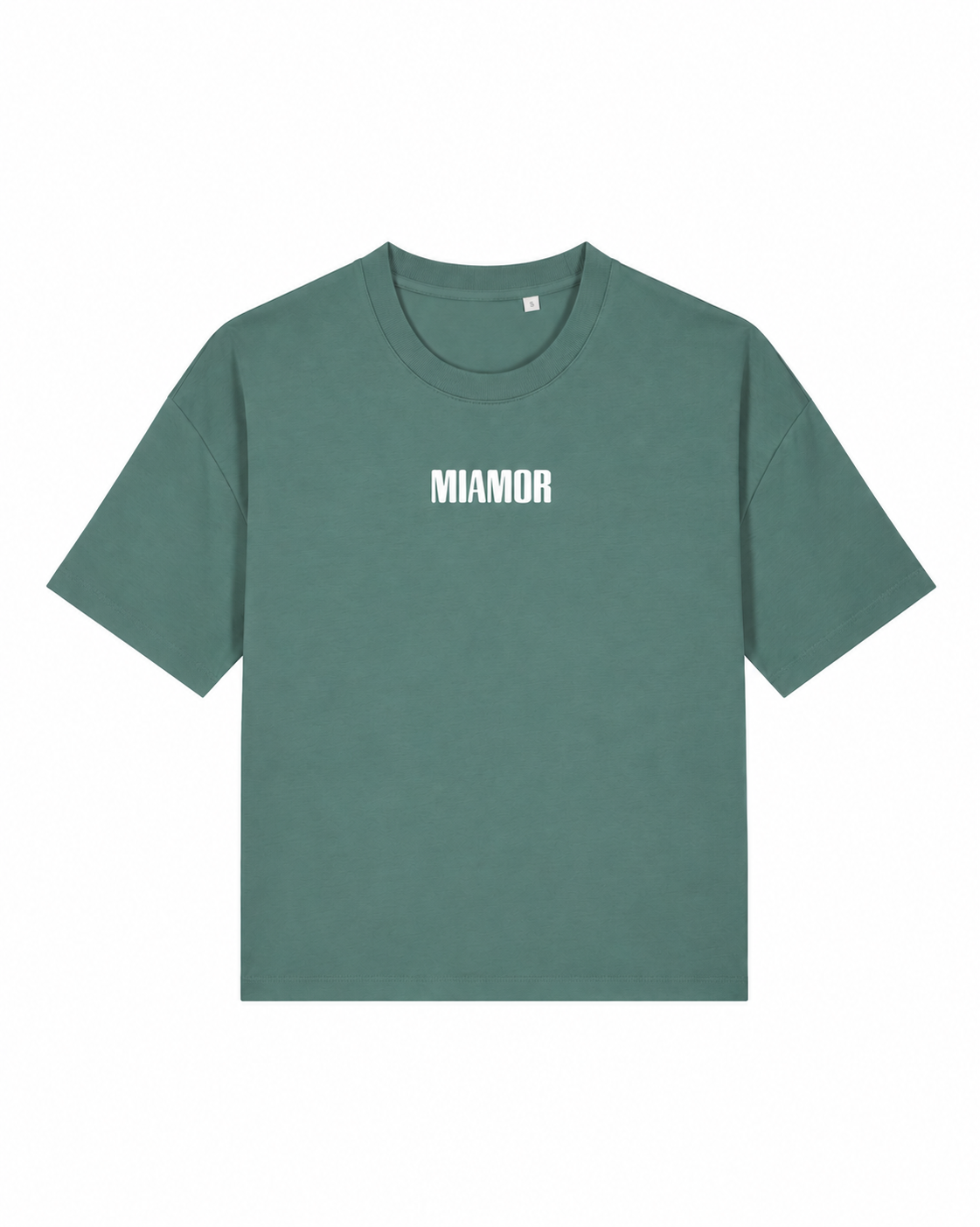 Miamor Women’s Box Tee – Soft Green / White