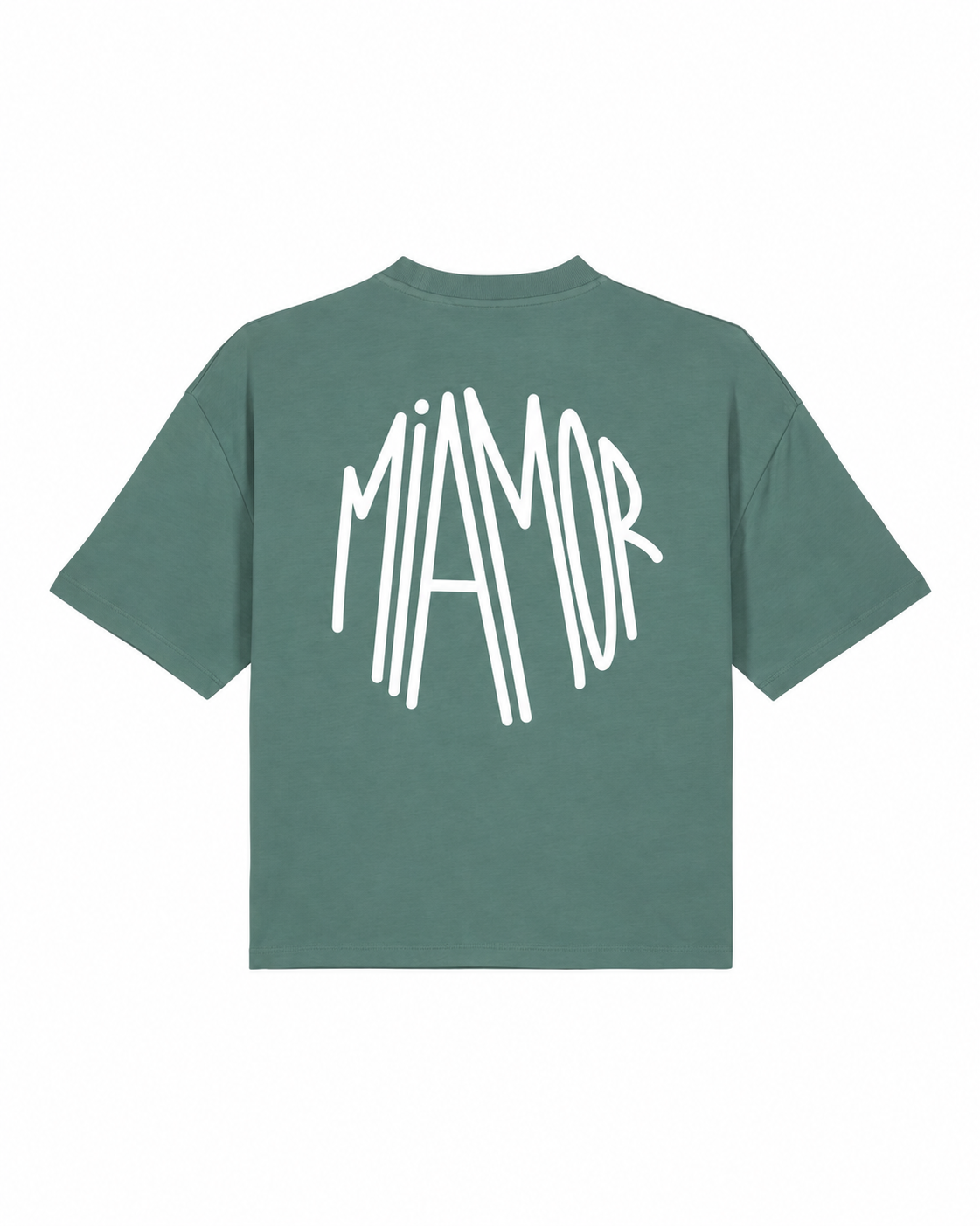 Miamor Women’s Box Tee – Soft Green / White