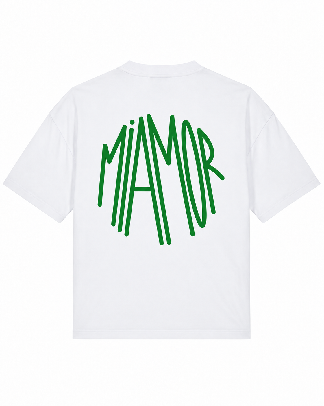 Miamor Women’s Box Tee – White / Green