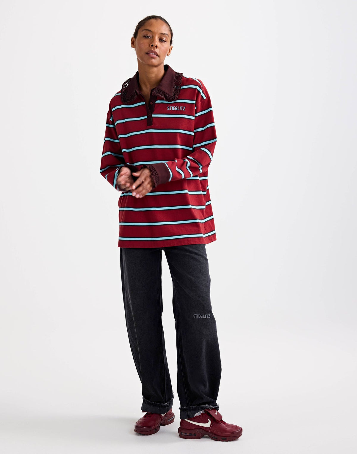Cira Polo Longsleeve Lace Cuf