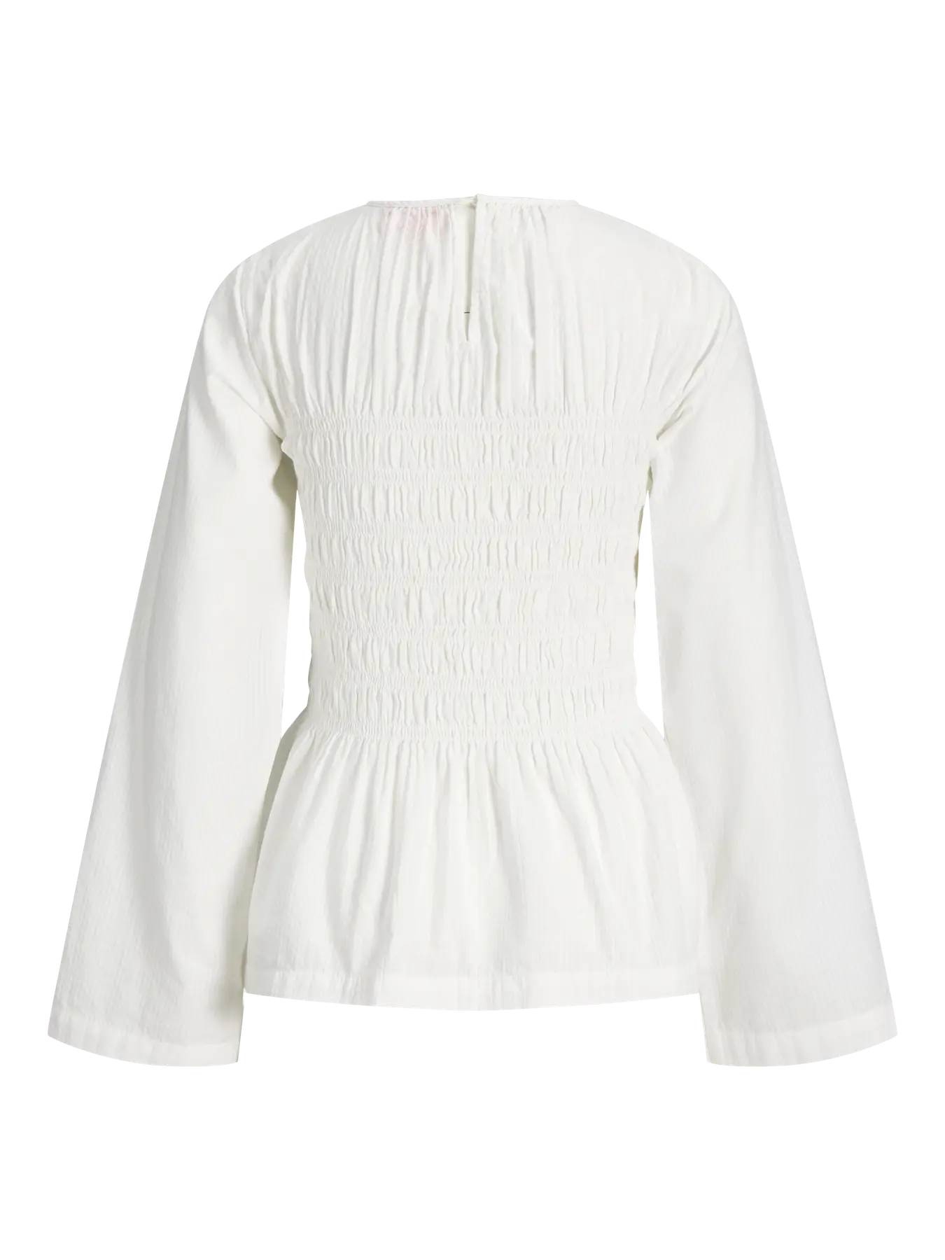 JXLINA SEERSUCKER SMOCK BLOUSE - BLANC DE BLANC