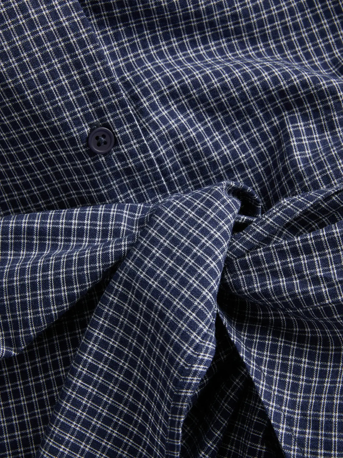 JXVIOLA POPLIN WRAP SHIRT - NAVY CHECK
