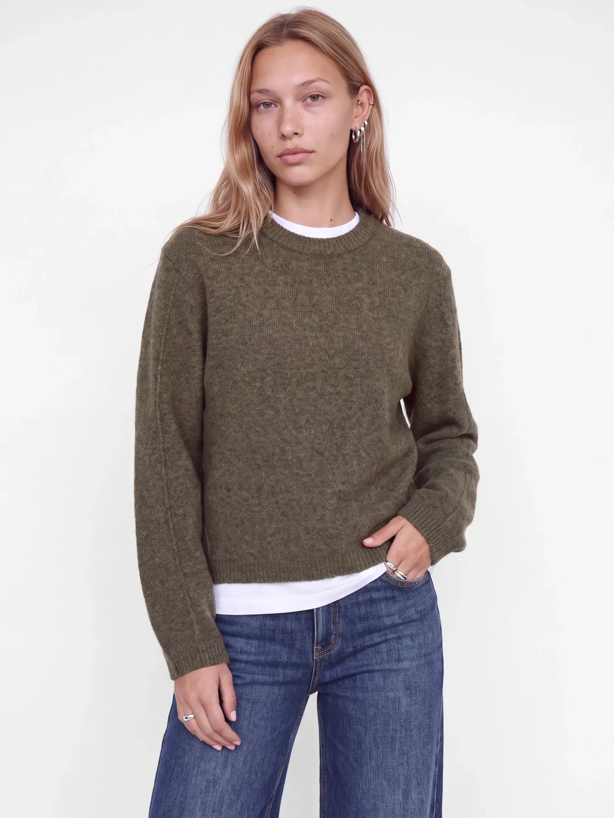 JXVALERIA CREW NECK KNIT - FALCON