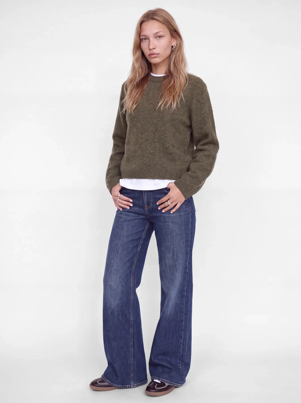 JXVALERIA CREW NECK KNIT - FALCON