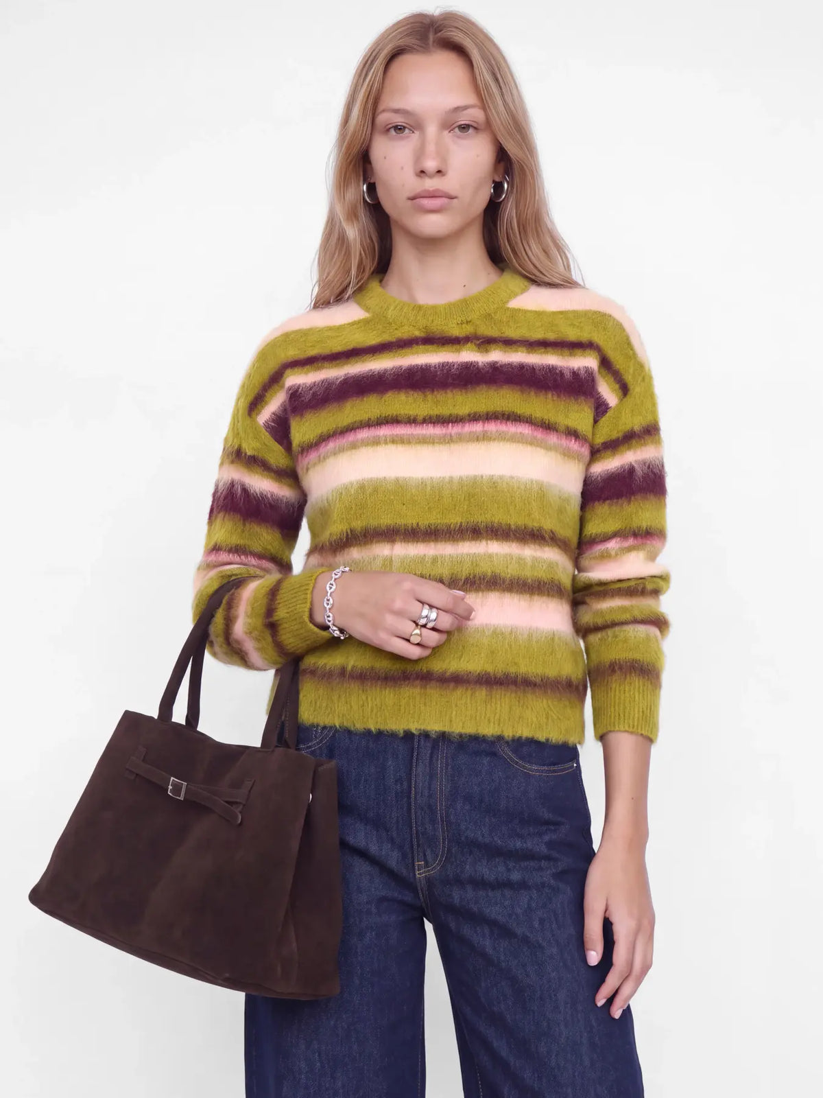 JXCALISTA CREW NECK KNIT - GREEN MOSS