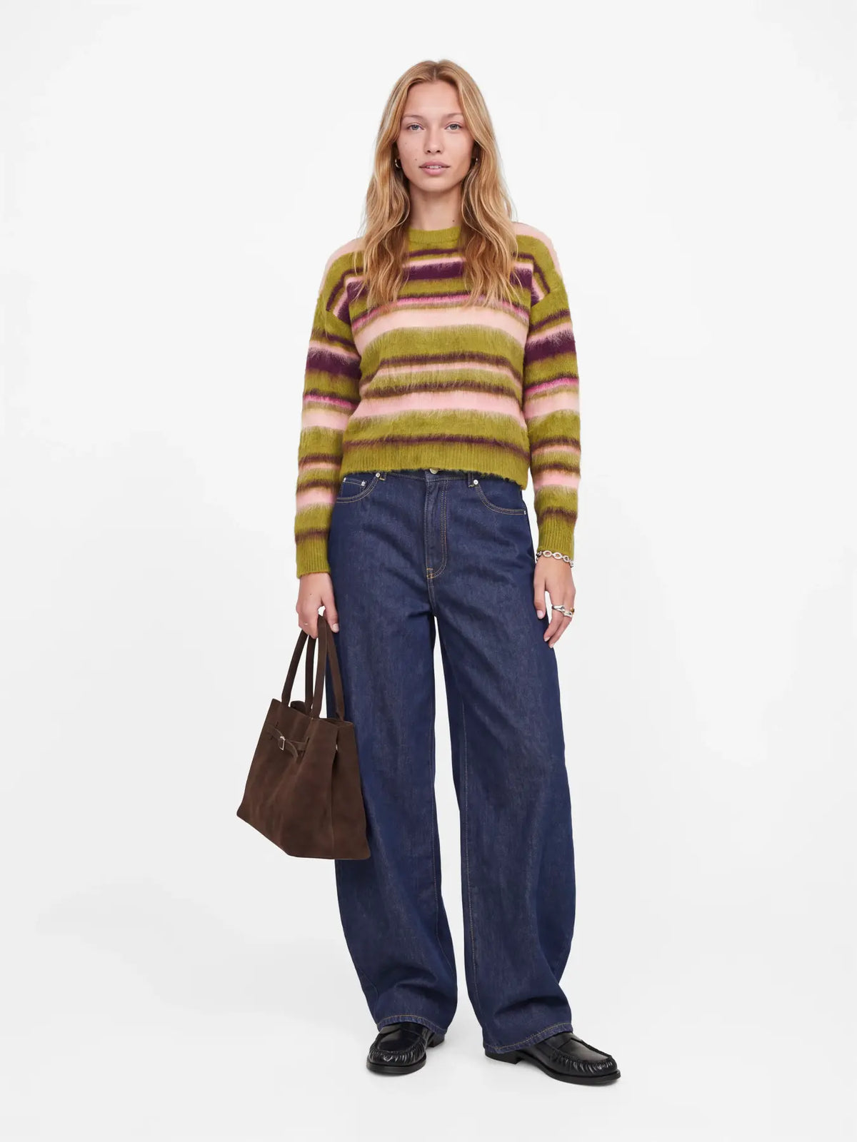 JXCALISTA CREW NECK KNIT - GREEN MOSS