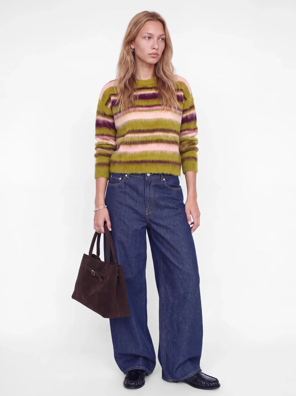JXCALISTA CREW NECK KNIT - GREEN MOSS