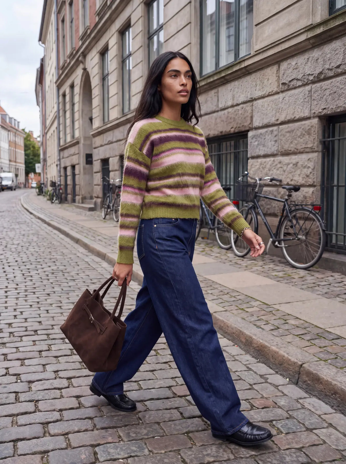 JXCALISTA CREW NECK KNIT - GREEN MOSS