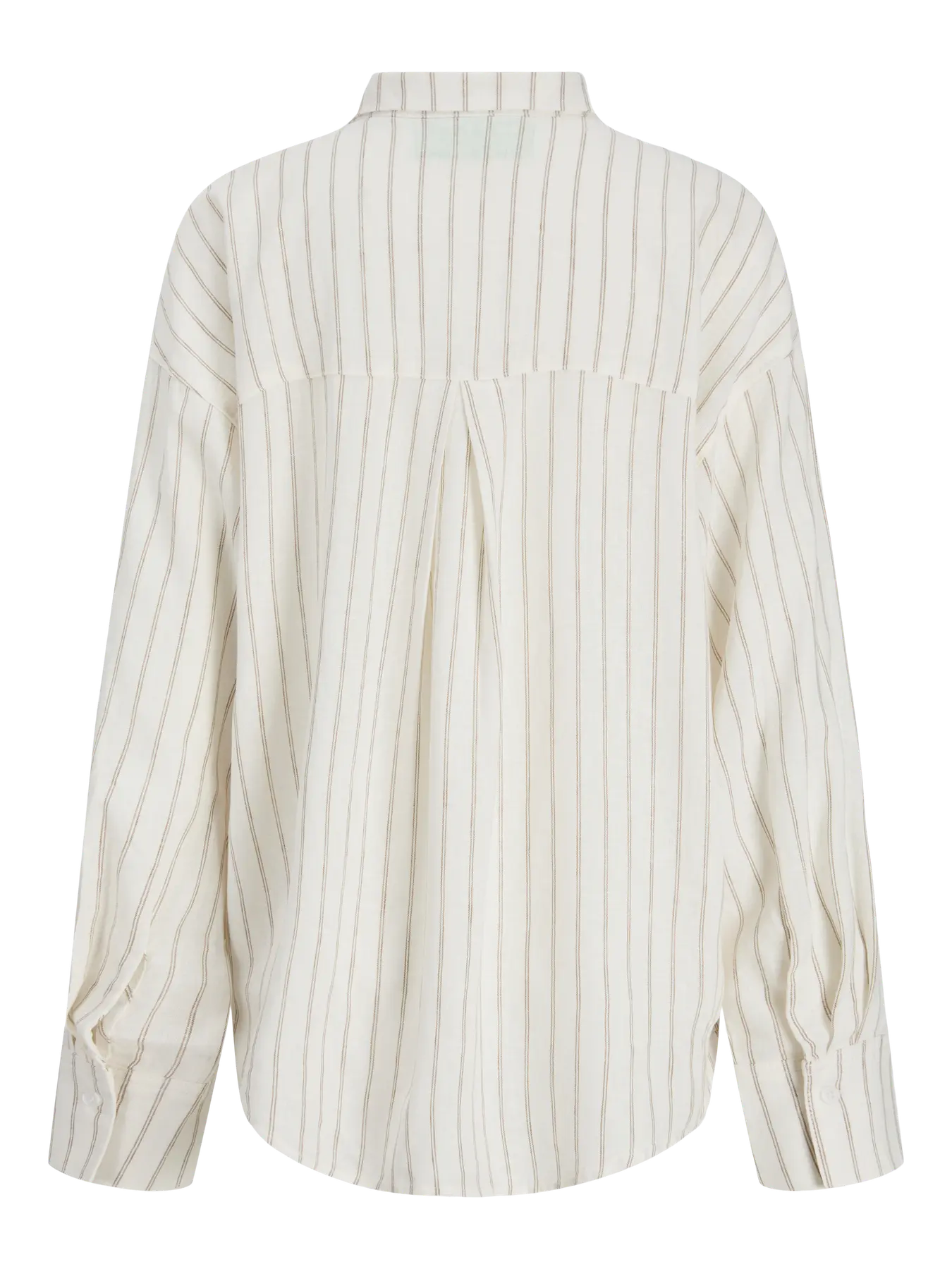 JXALMIRA LINEN SHIRT - SILVER MINK/ BLANC DE BLANC